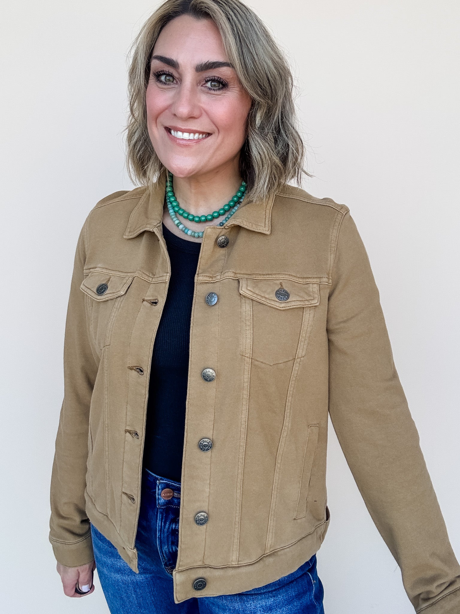 Faded Whisper Jacket | Camel