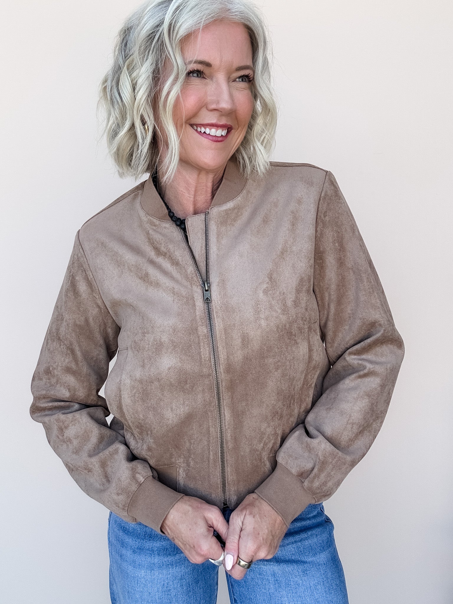Camden Suede Bomber