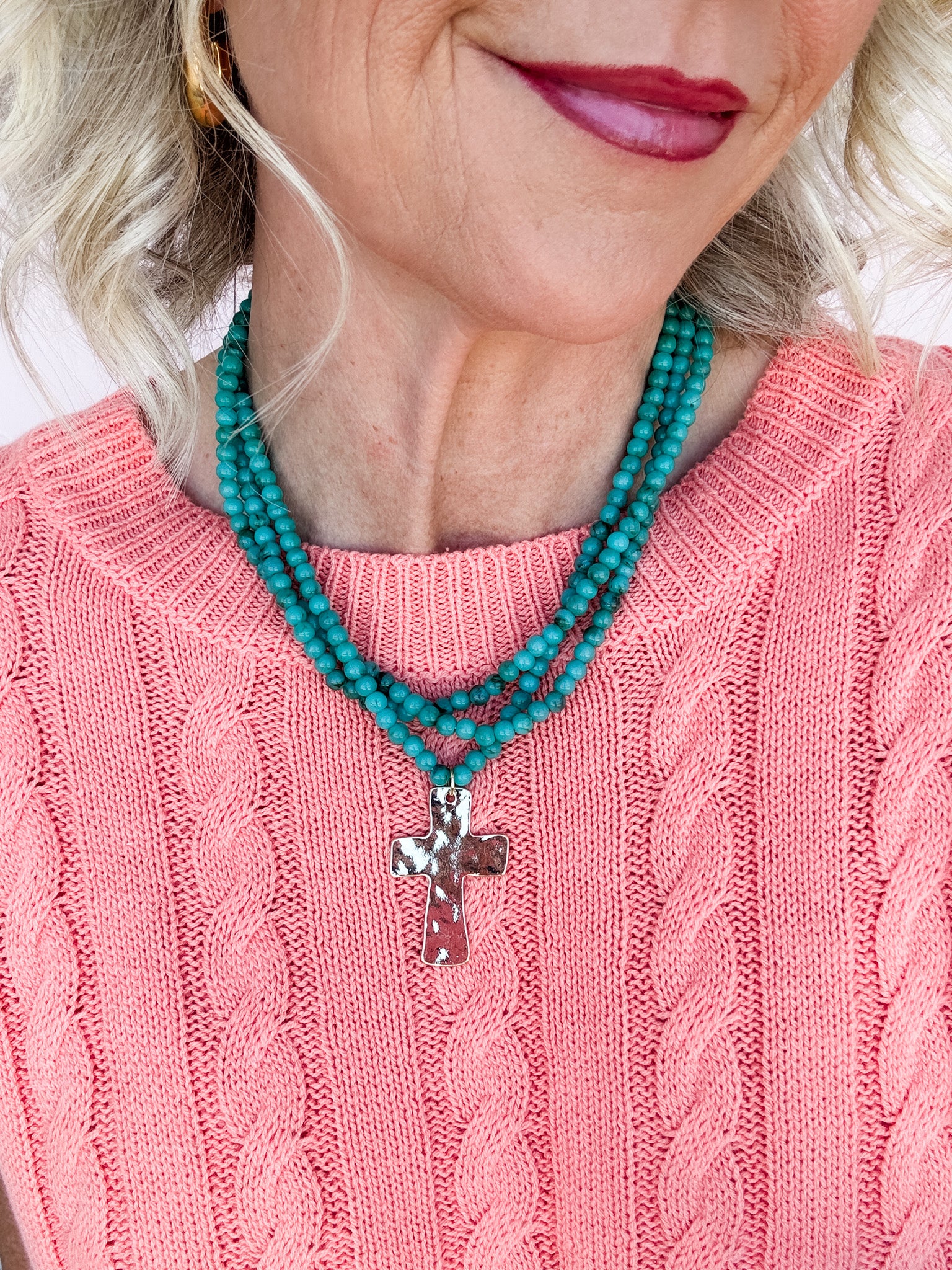 Sky Light Cross Necklace