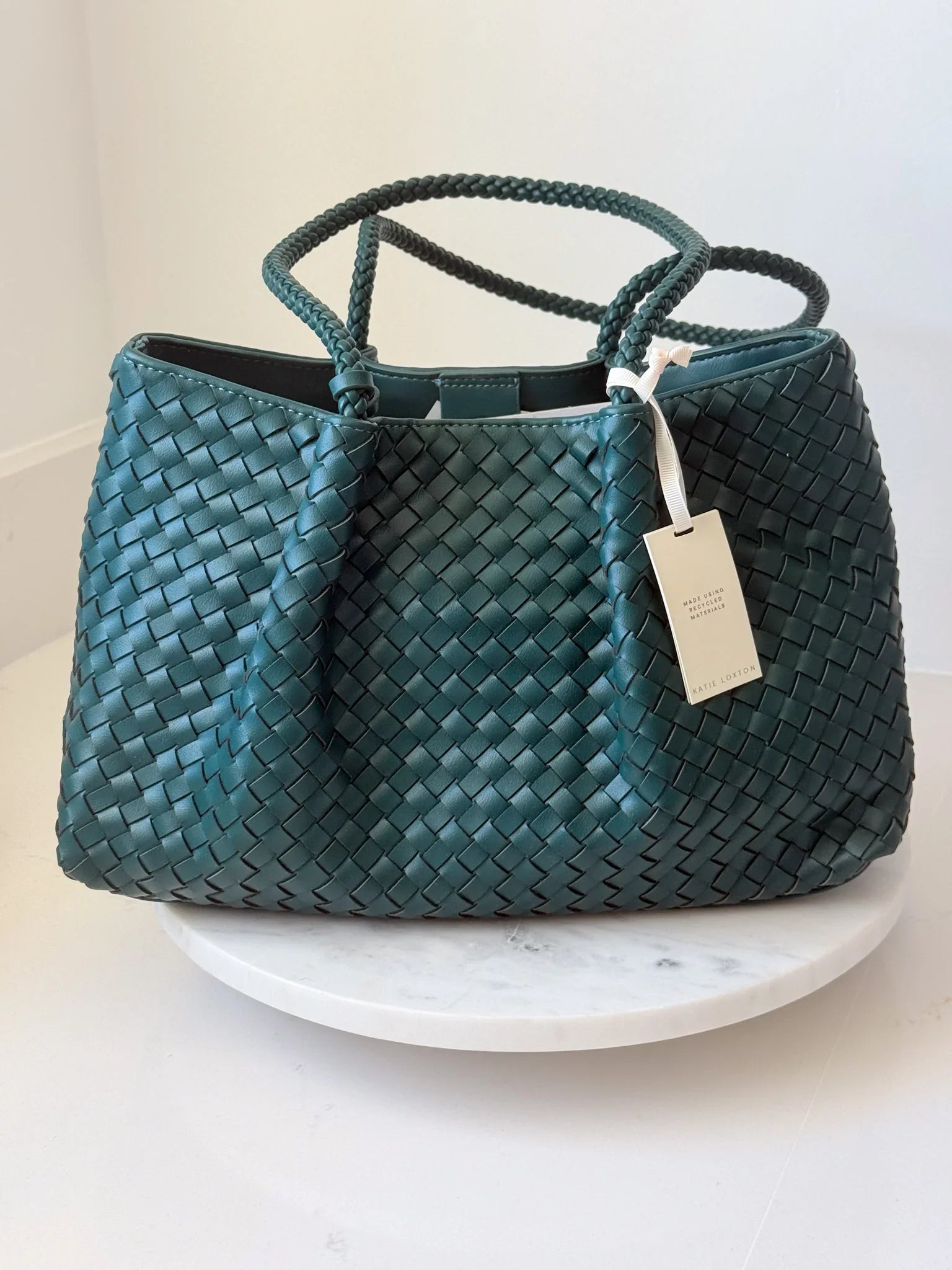 Nova Small Shoulder Tote | Palm Green