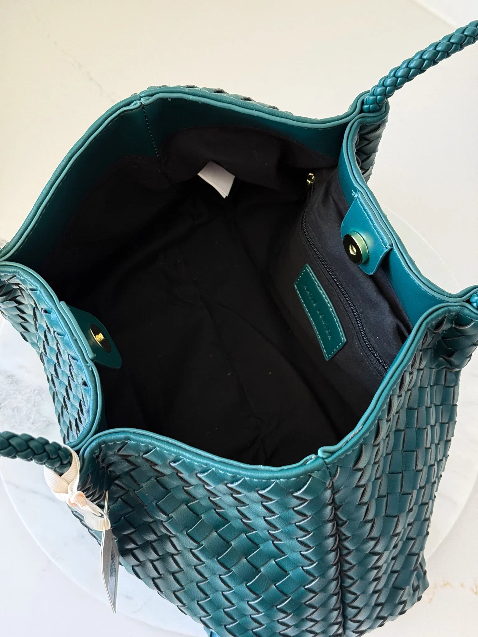 Nova Small Shoulder Tote | Palm Green