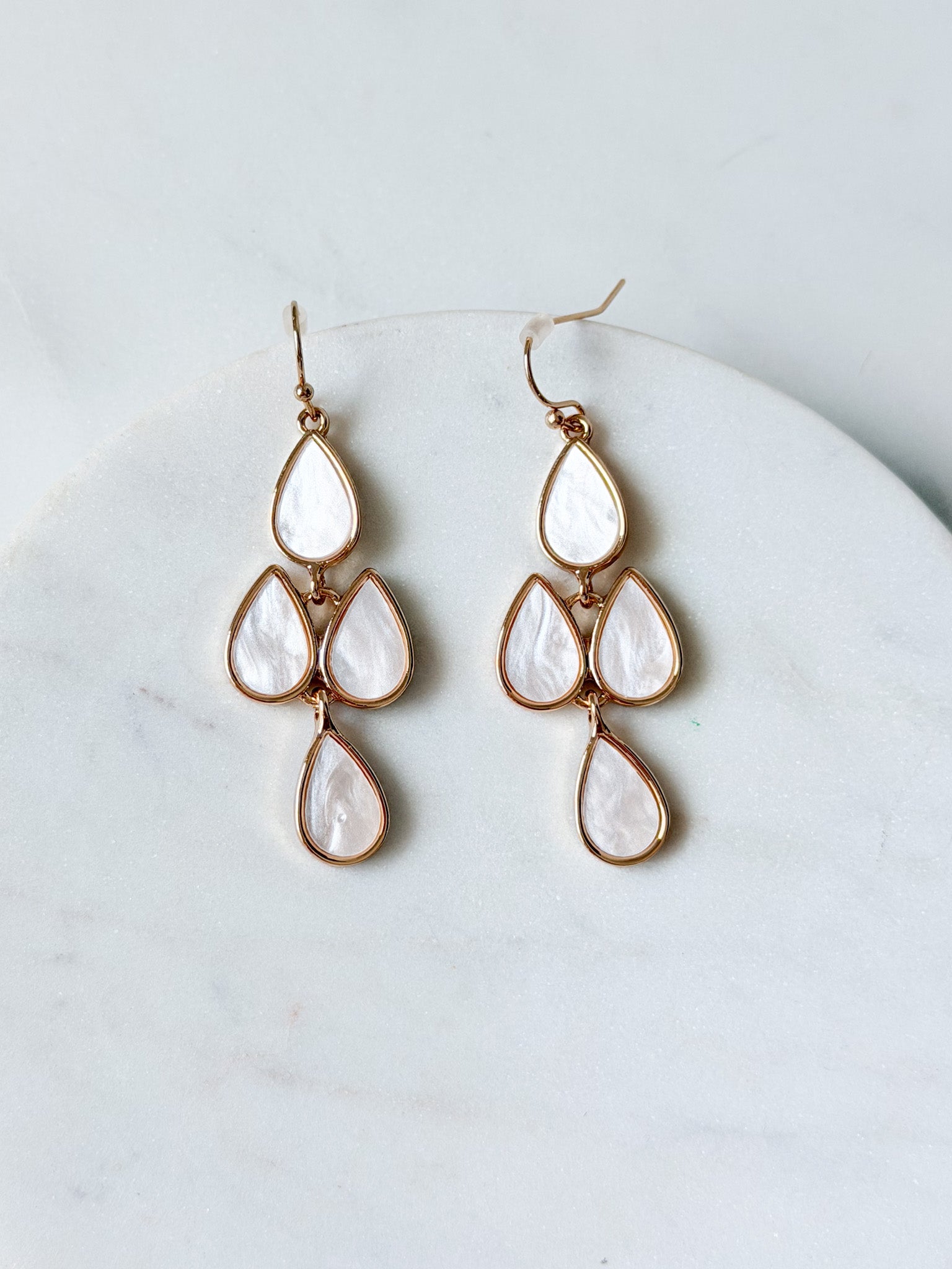 Rosewater Drop Earrings