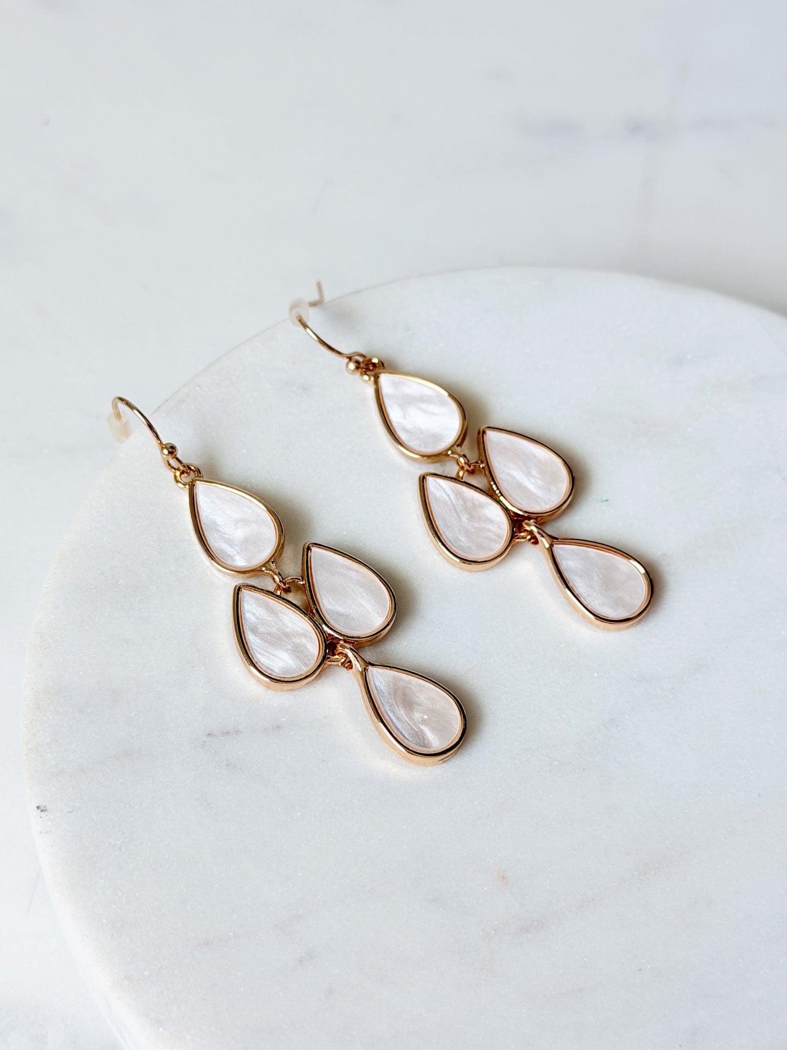 Rosewater Drop Earrings
