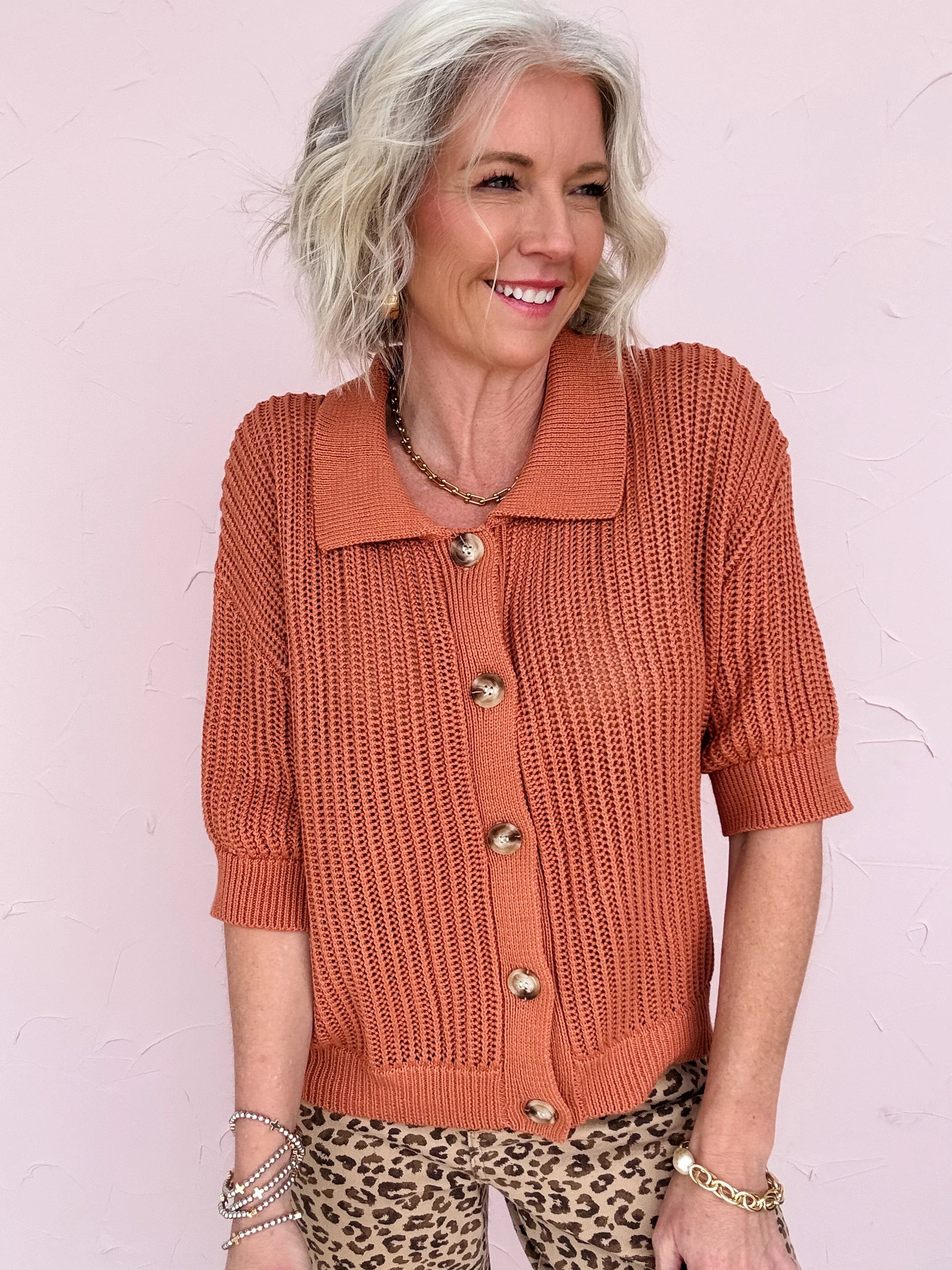 Terracotta Time Cardigan