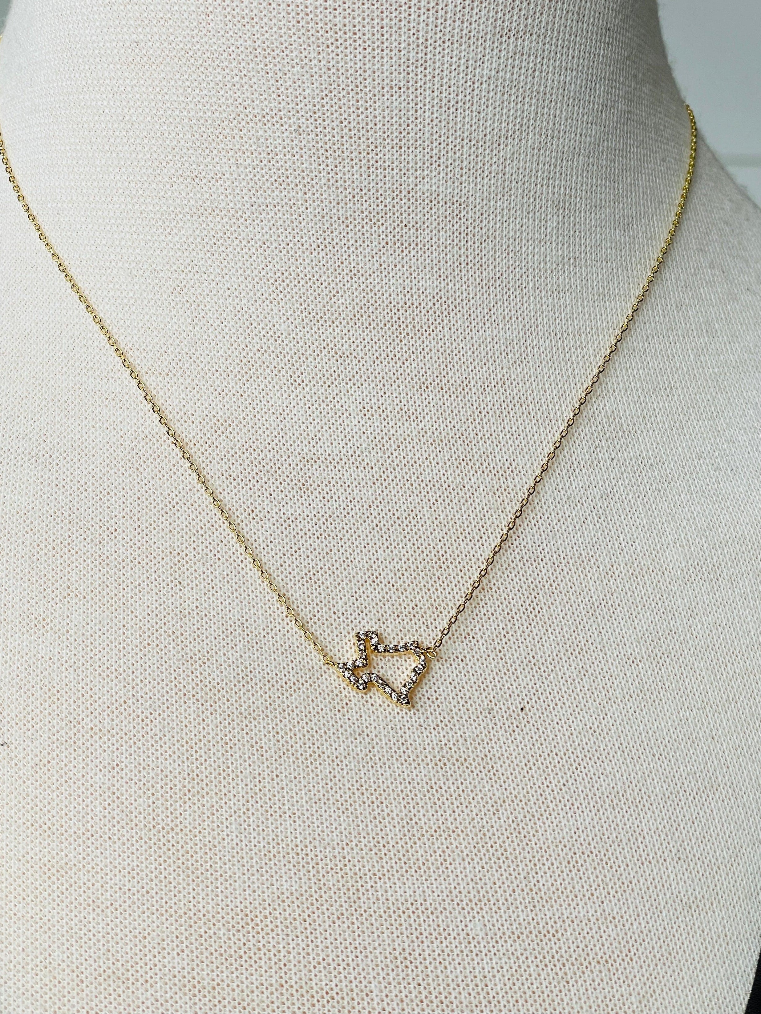 Texas Rhinestone Necklace - Vintage Soul