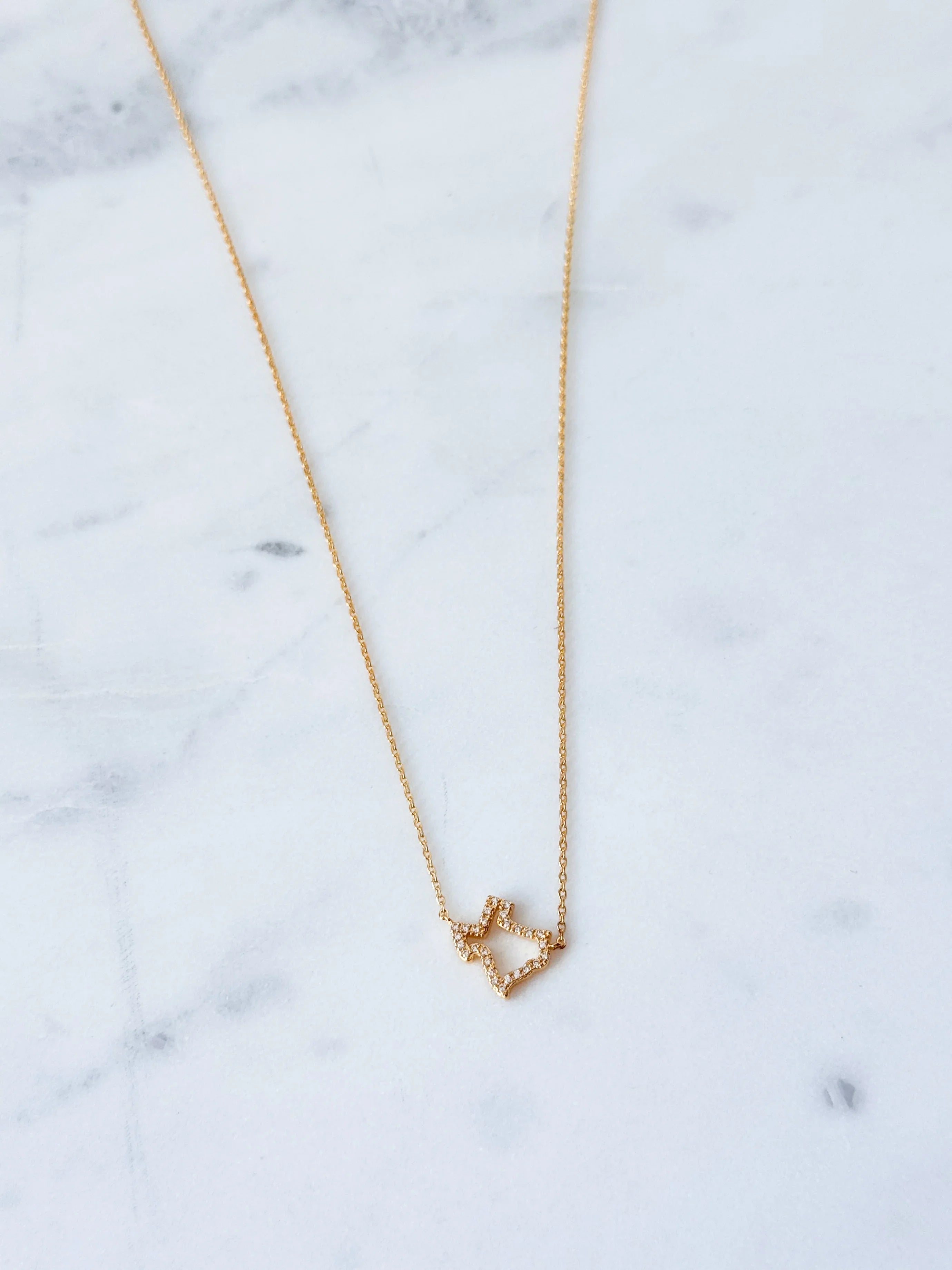 Texas Rhinestone Necklace