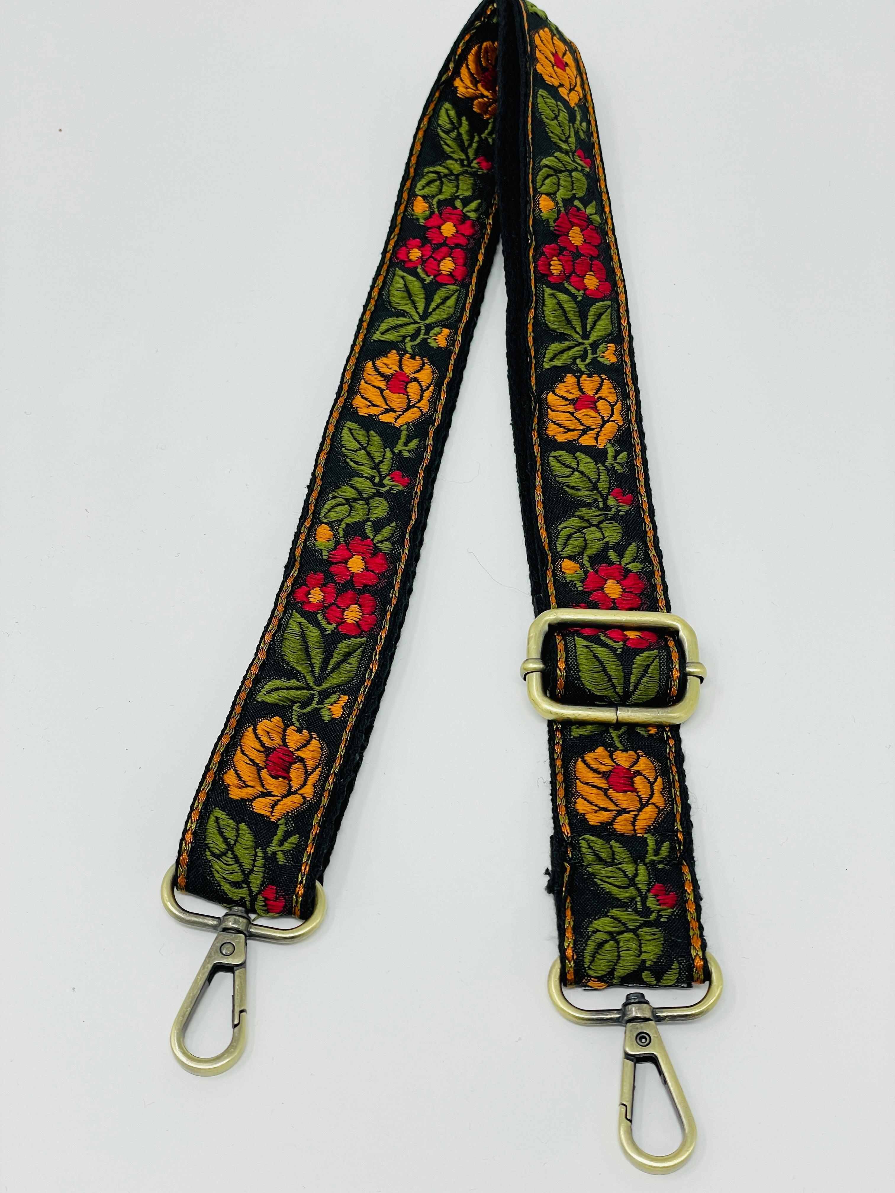 The Roses Of Texas Guitar Strap - Vintage Soul