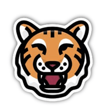 Tiger Head Sticker - Vintage Soul