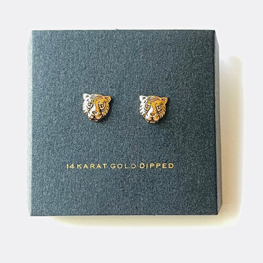 Tiger Stud Earrings - Vintage Soul