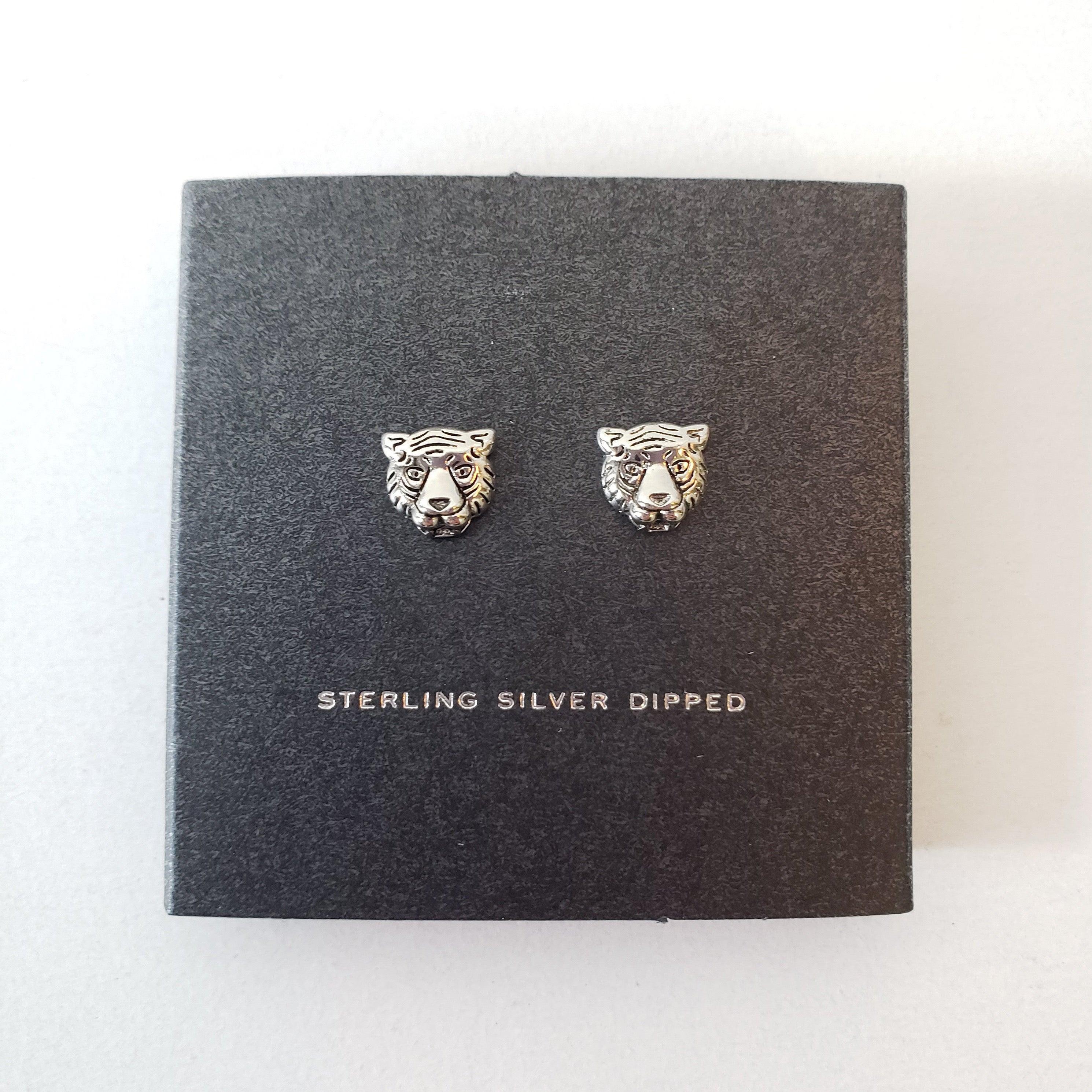 Tiger Stud Earrings - Vintage Soul