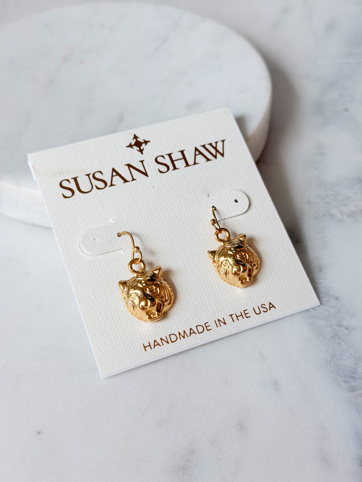Wild Spirit Tiger Earrings | Susan Shaw