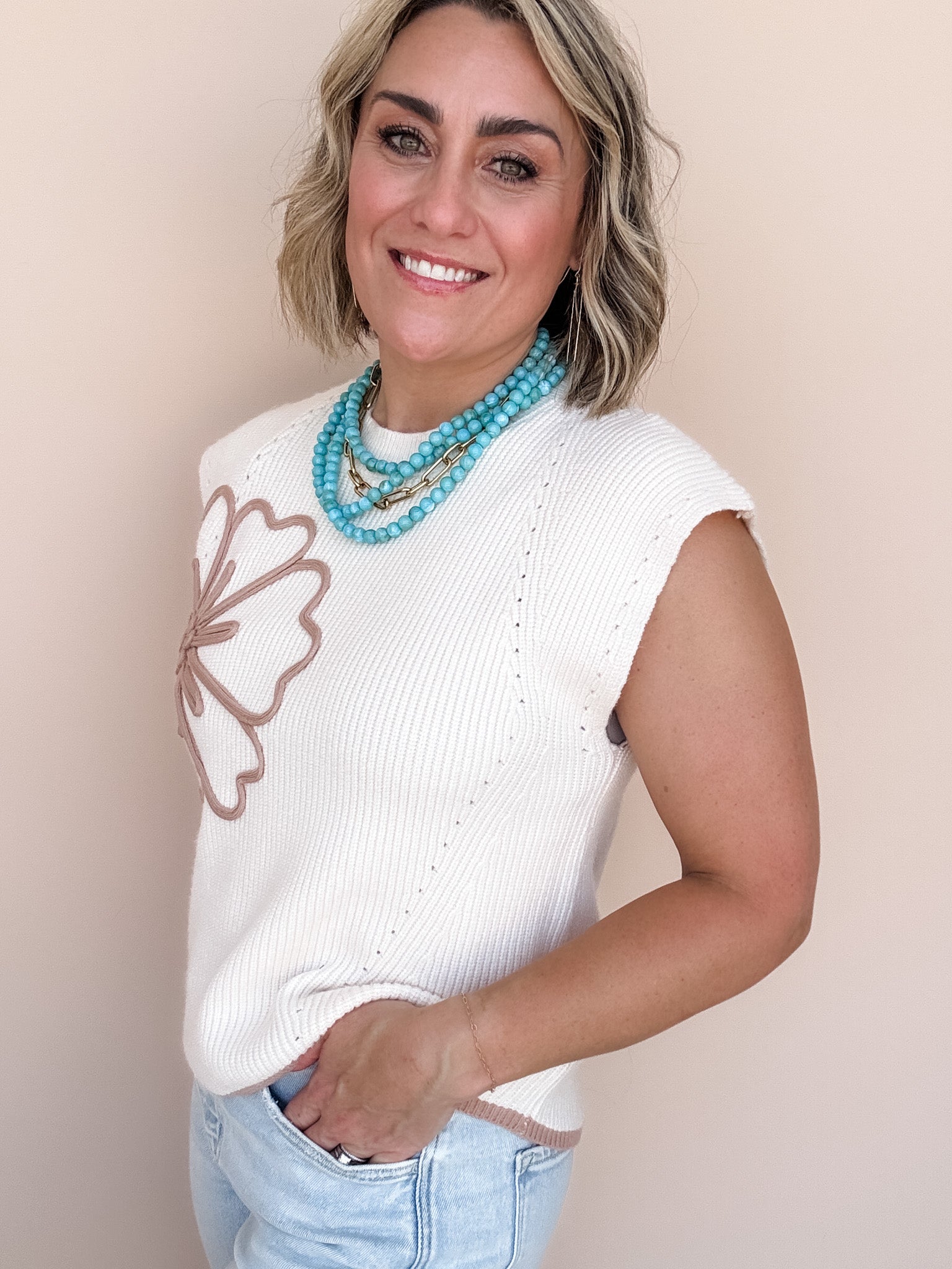 Everly Floral Knit Top
