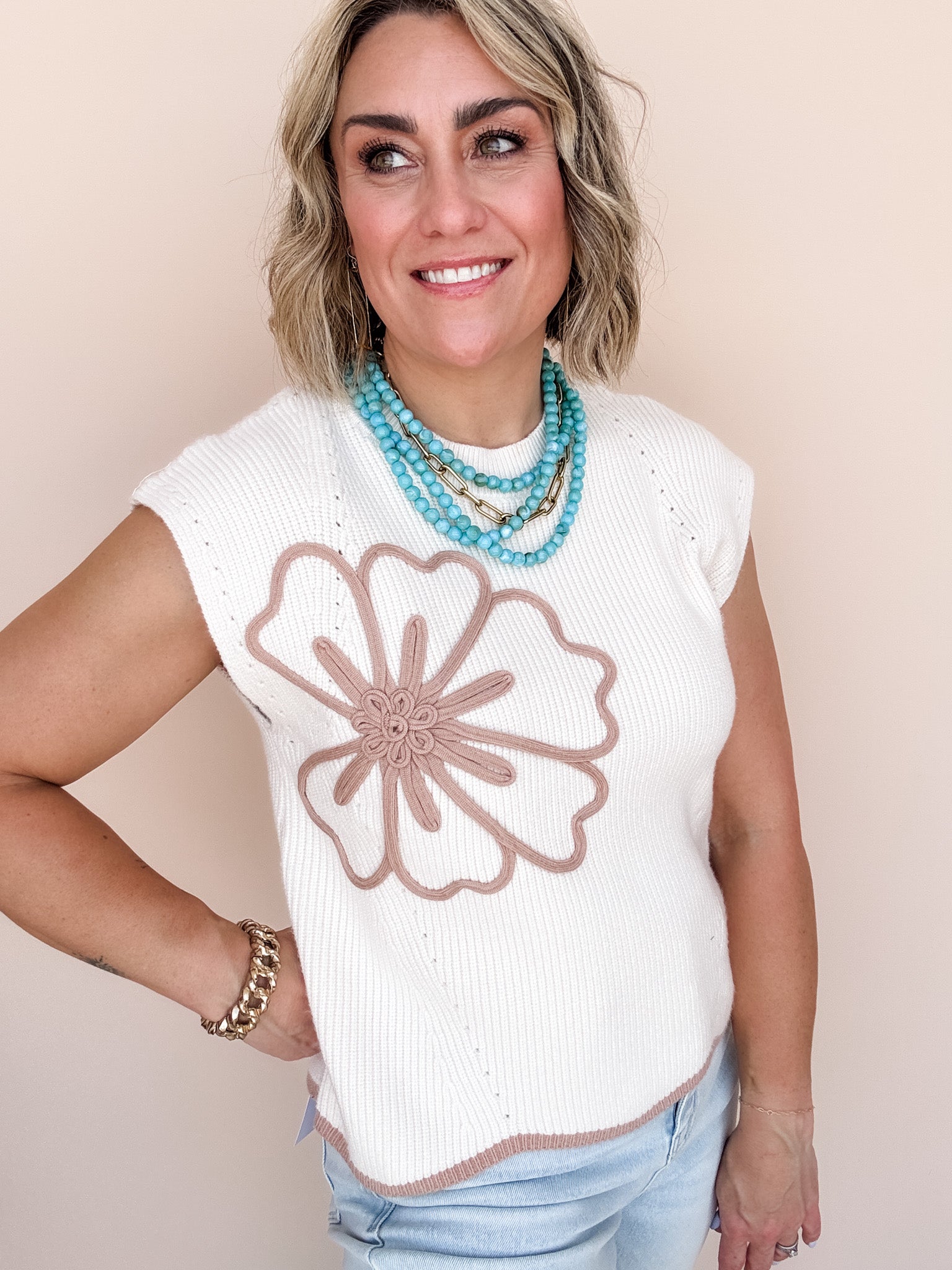 Everly Floral Knit Top