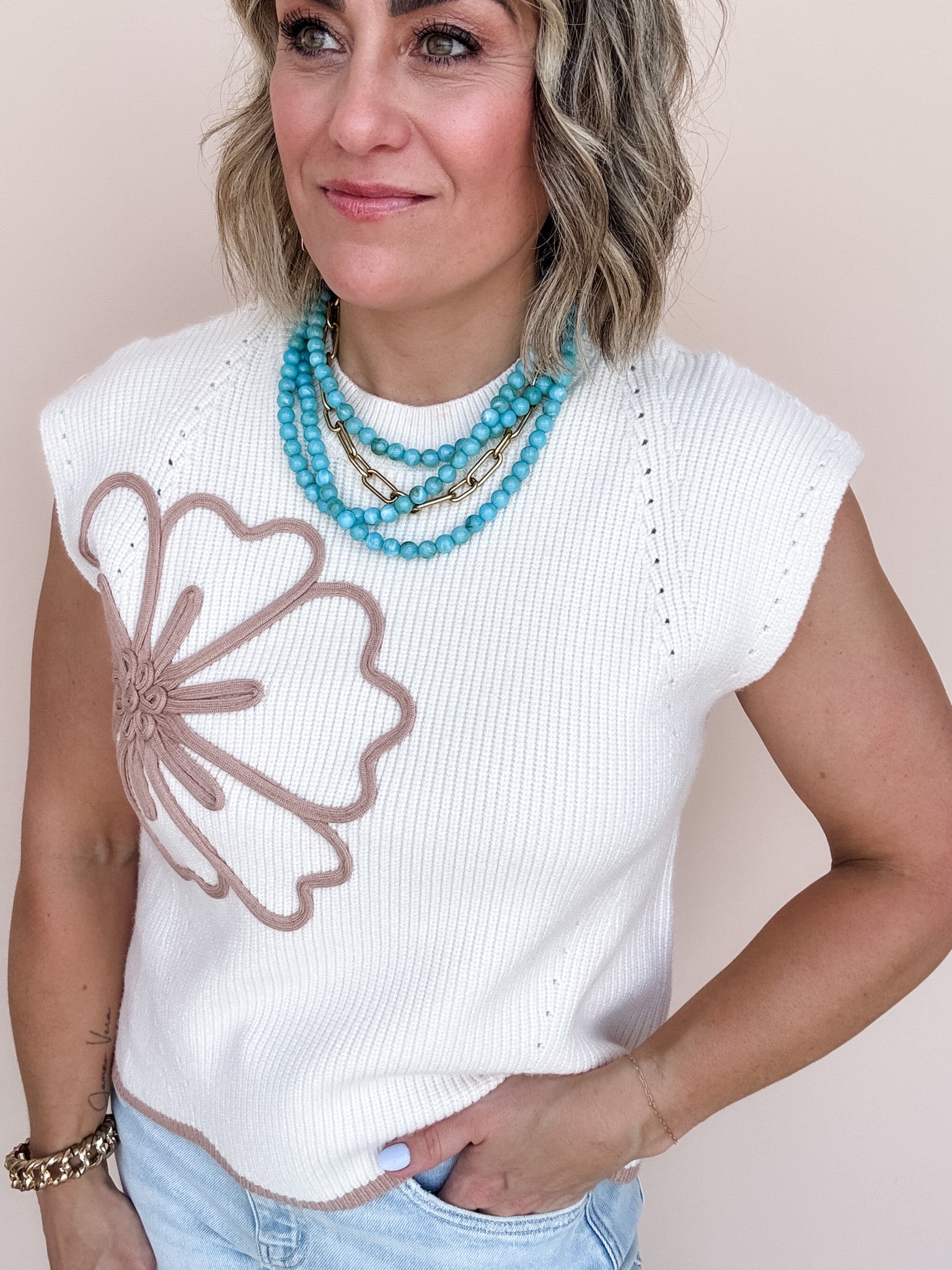 Everly Floral Knit Top