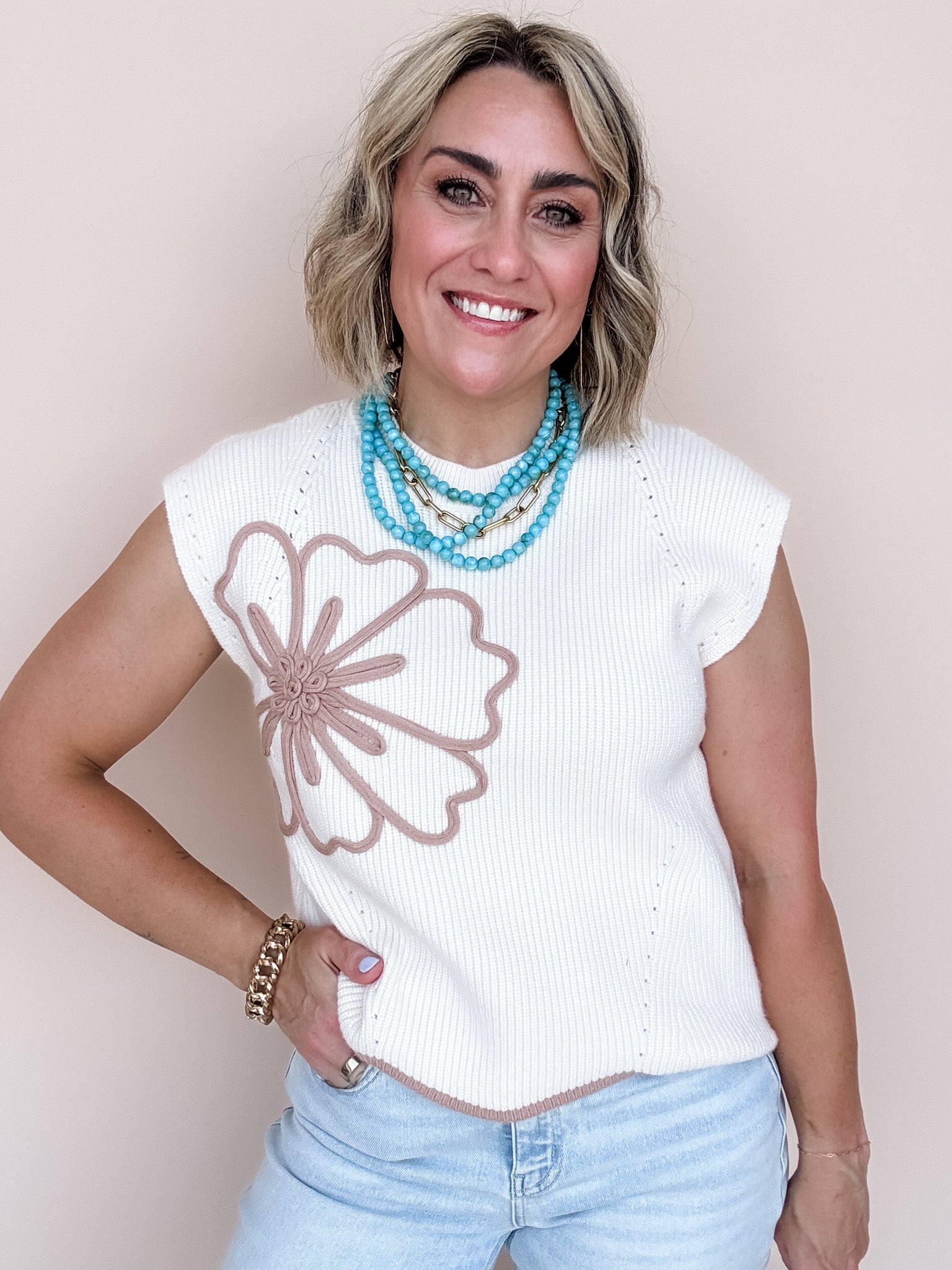 Everly Floral Knit Top
