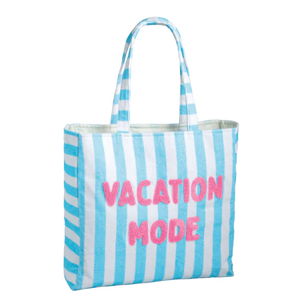 Vacation Mode Terry Cloth Tote