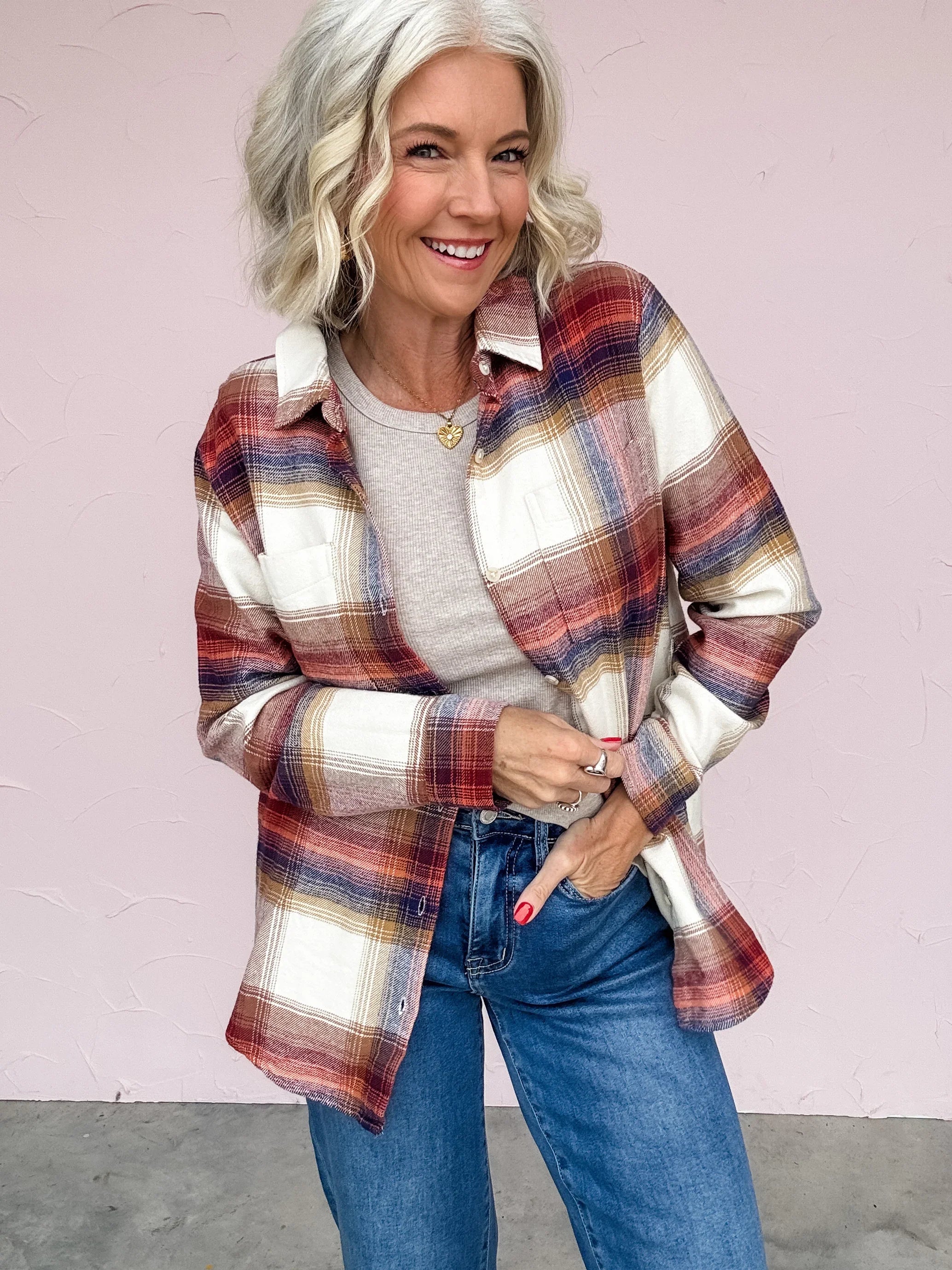 Desert Plaid Button Down