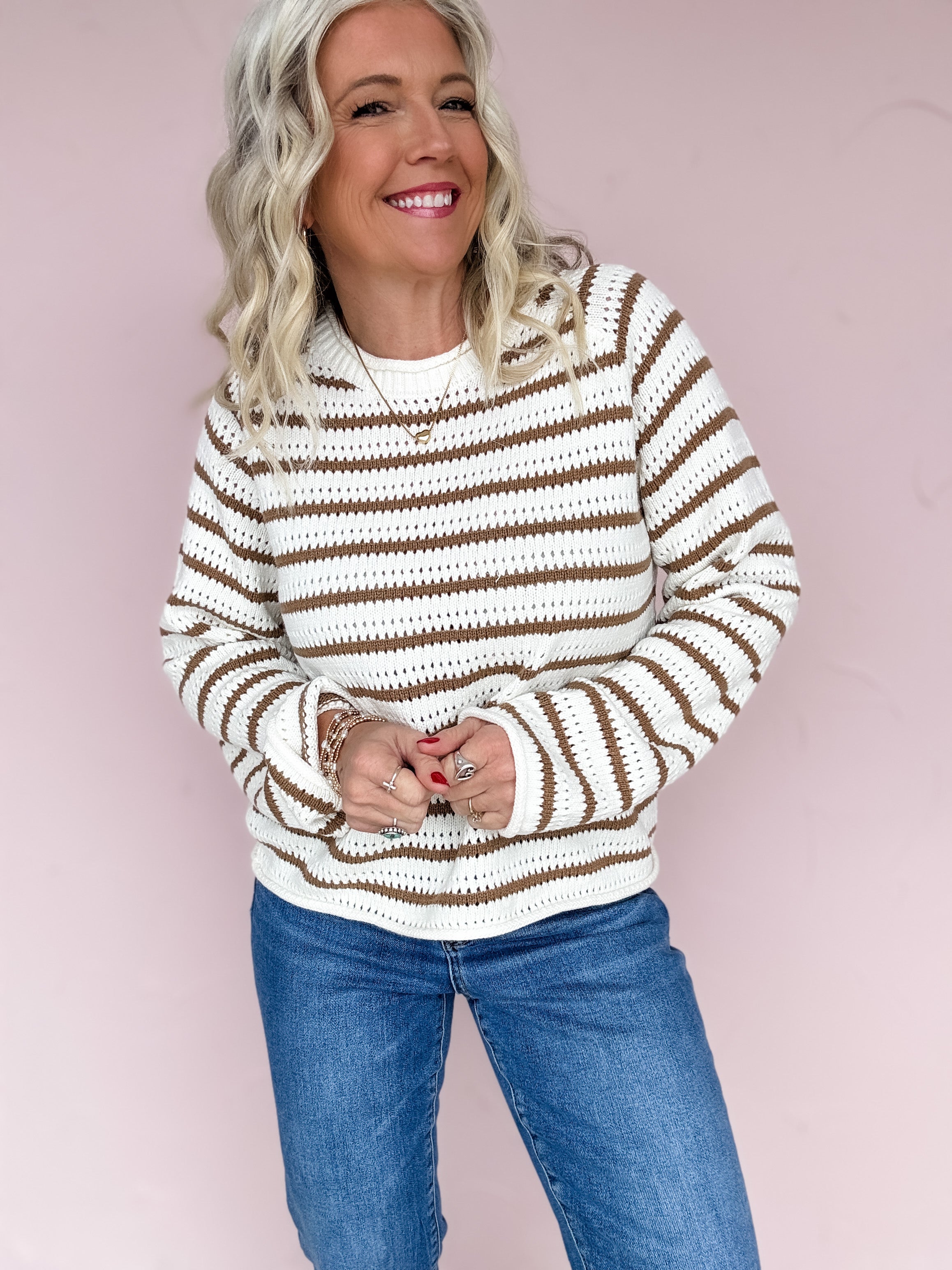 Serene Stripes Sweater