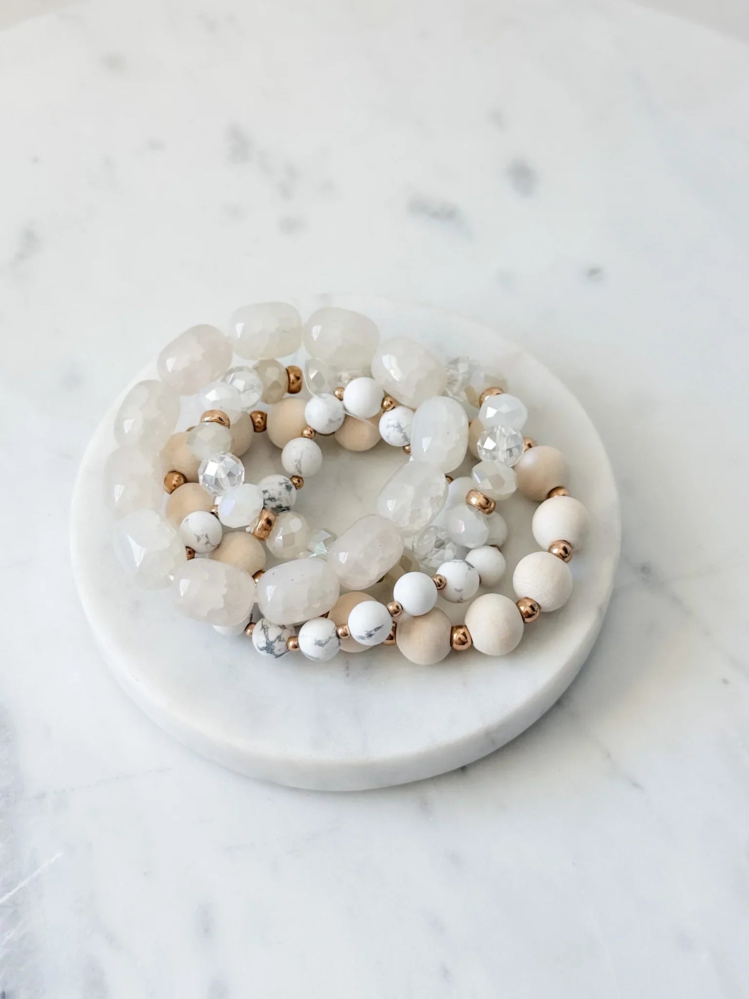 Golden Ivory Bracelet Set