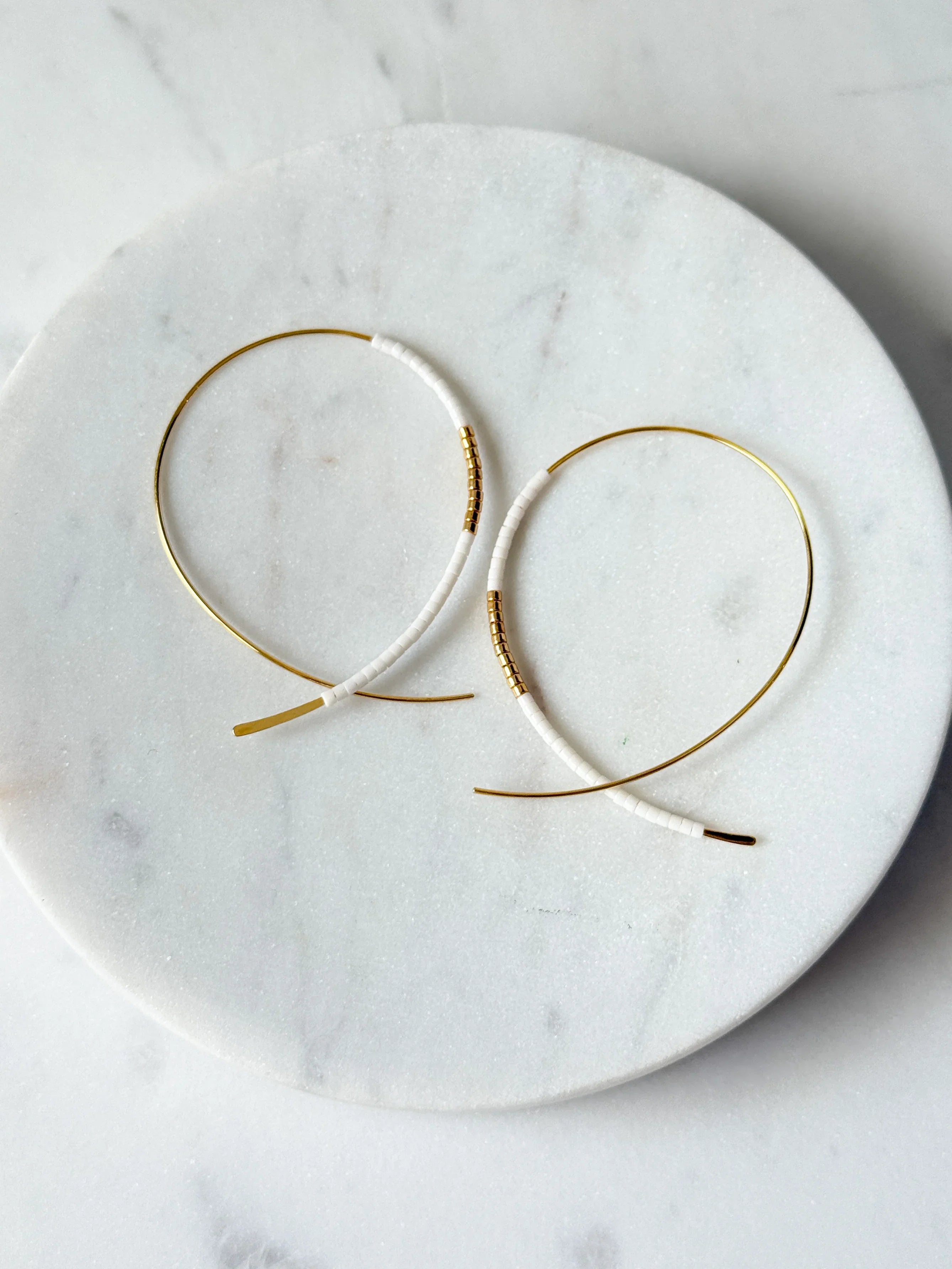 Norah Earrings | White
