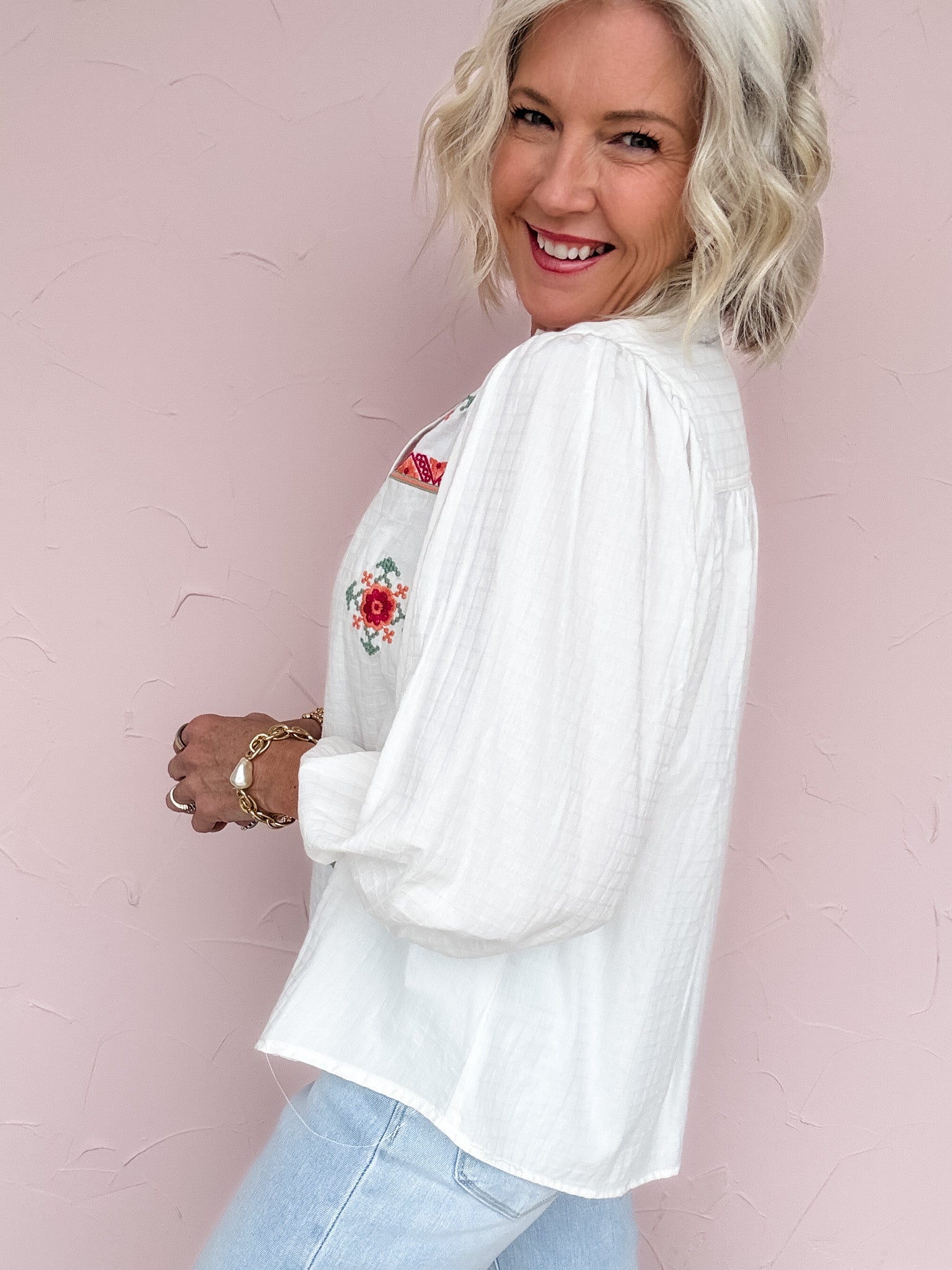 Santa Fe Embroidered Top