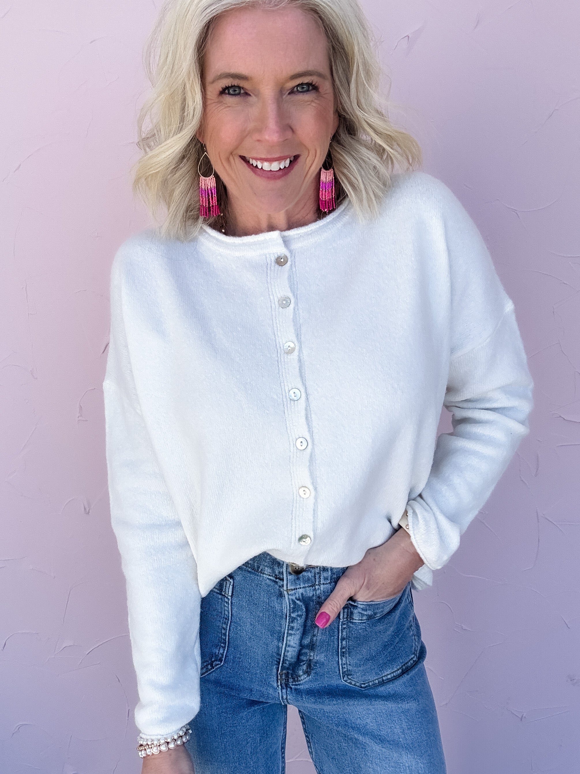 Simple Joy Button Cardigan