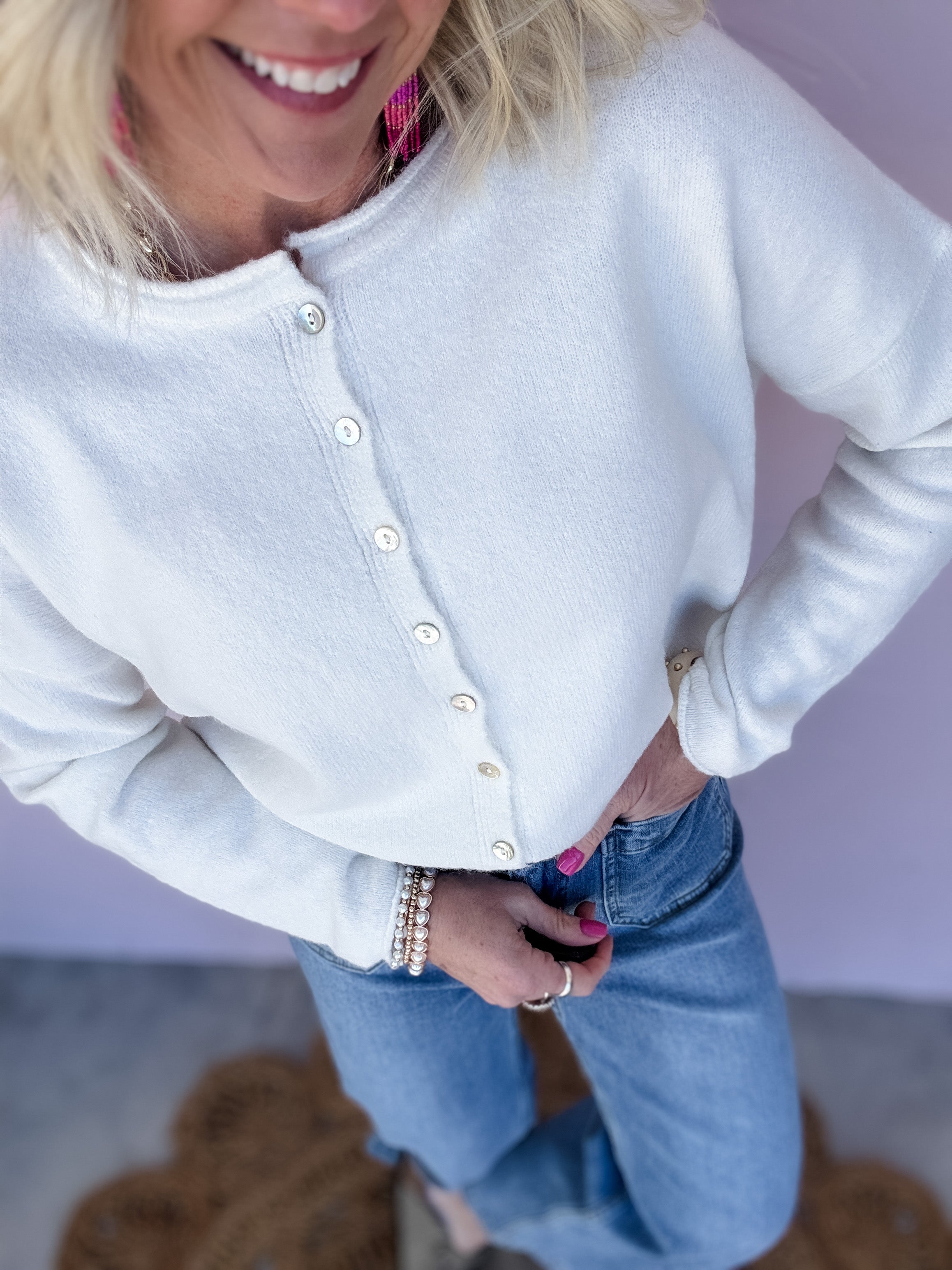 Simple Joy Button Cardigan