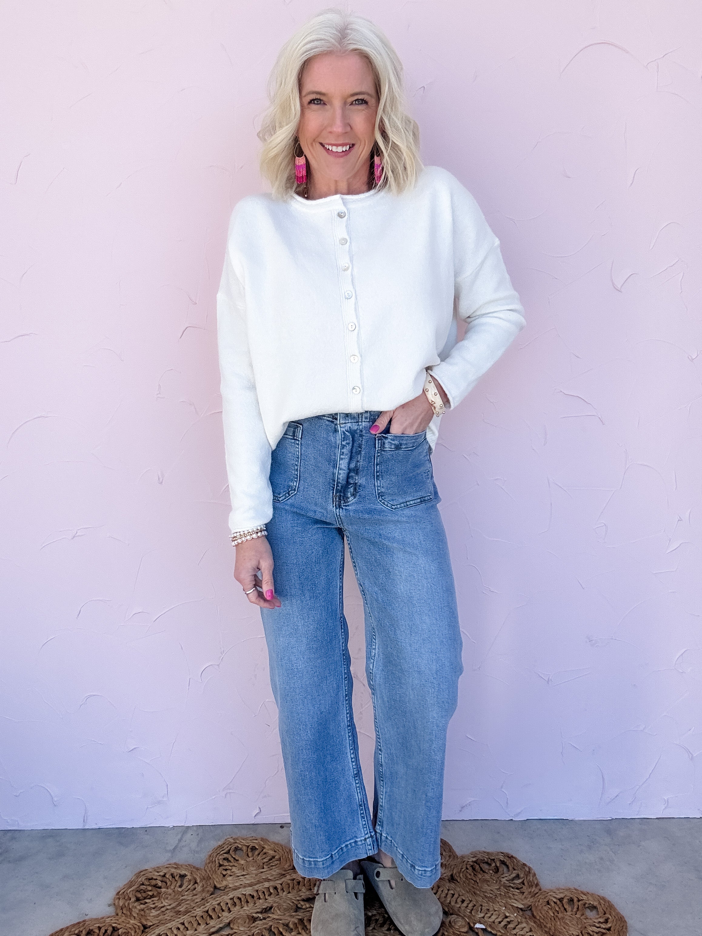 Simple Joy Button Cardigan