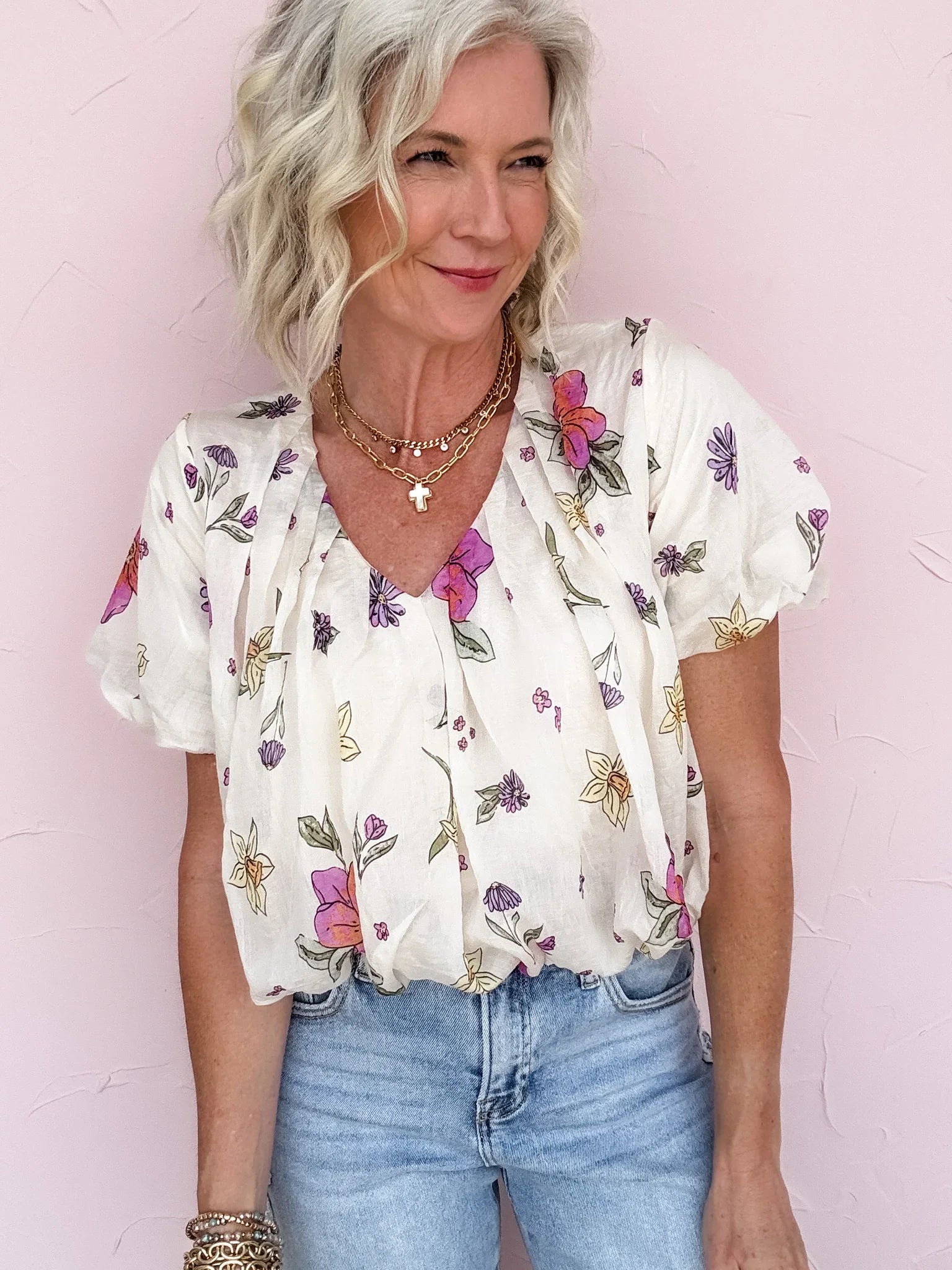 Freehand Petals Top