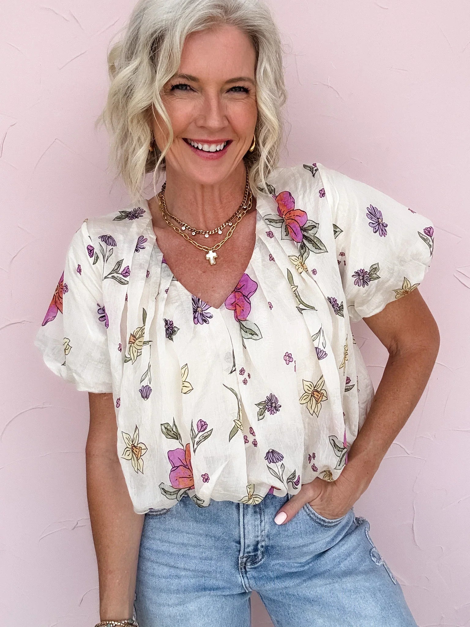 Freehand Petals Top