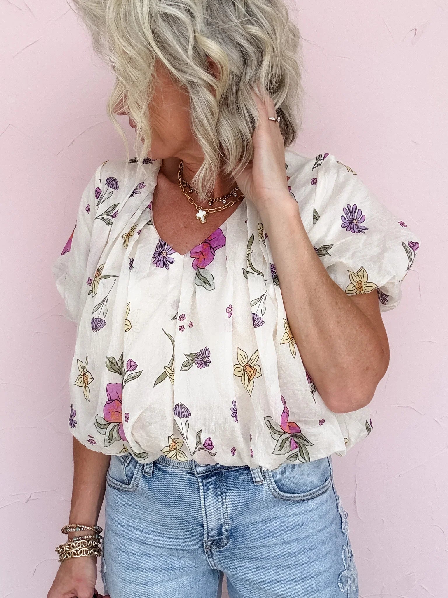Freehand Petals Top