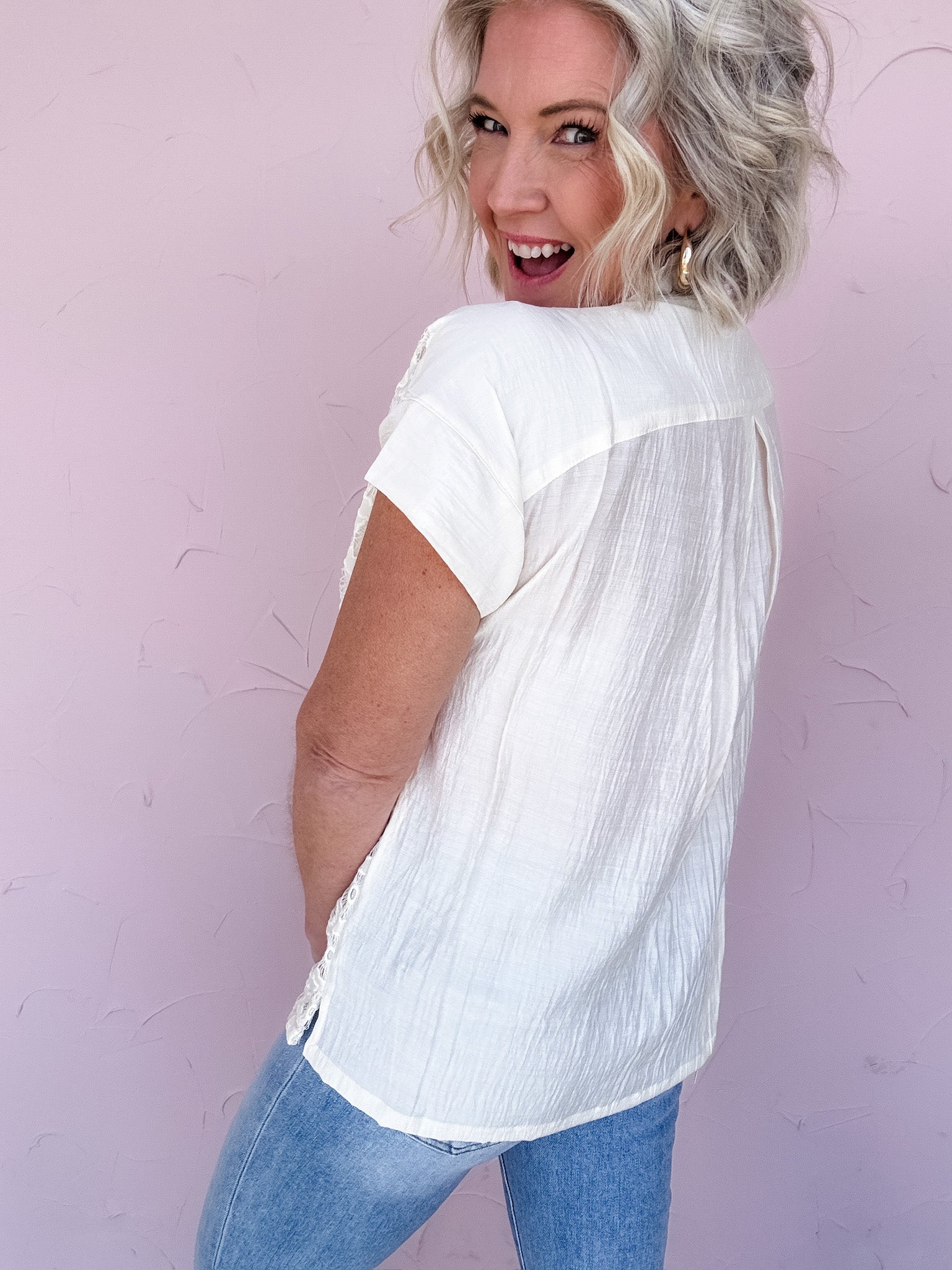 Clear Skies Textured Top