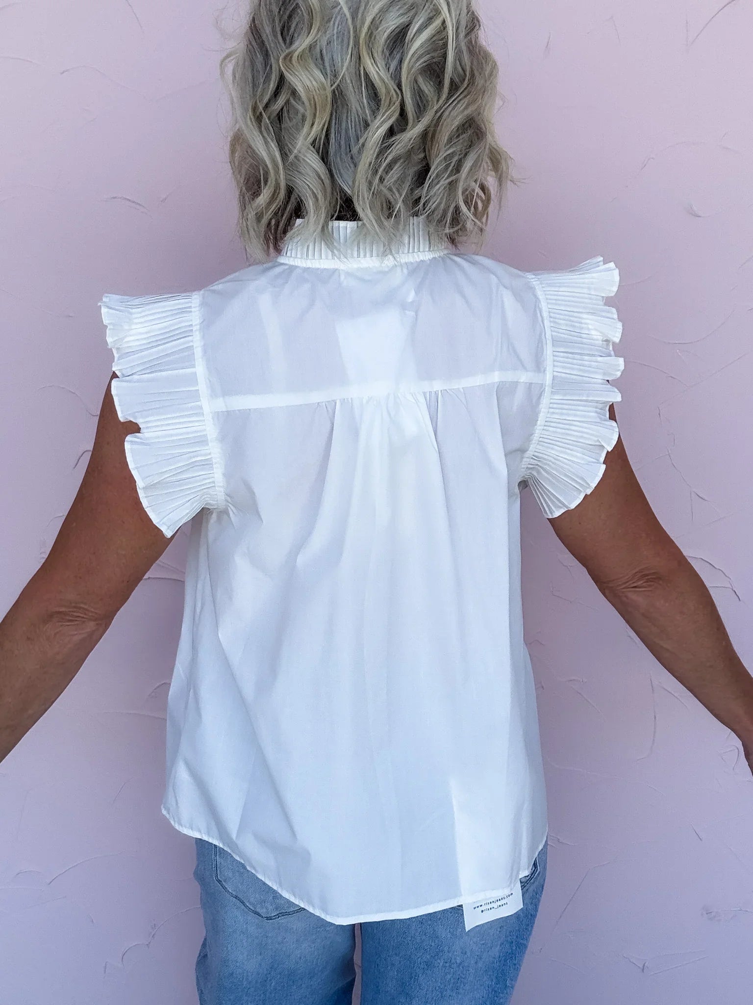 White Sands Flutter Top
