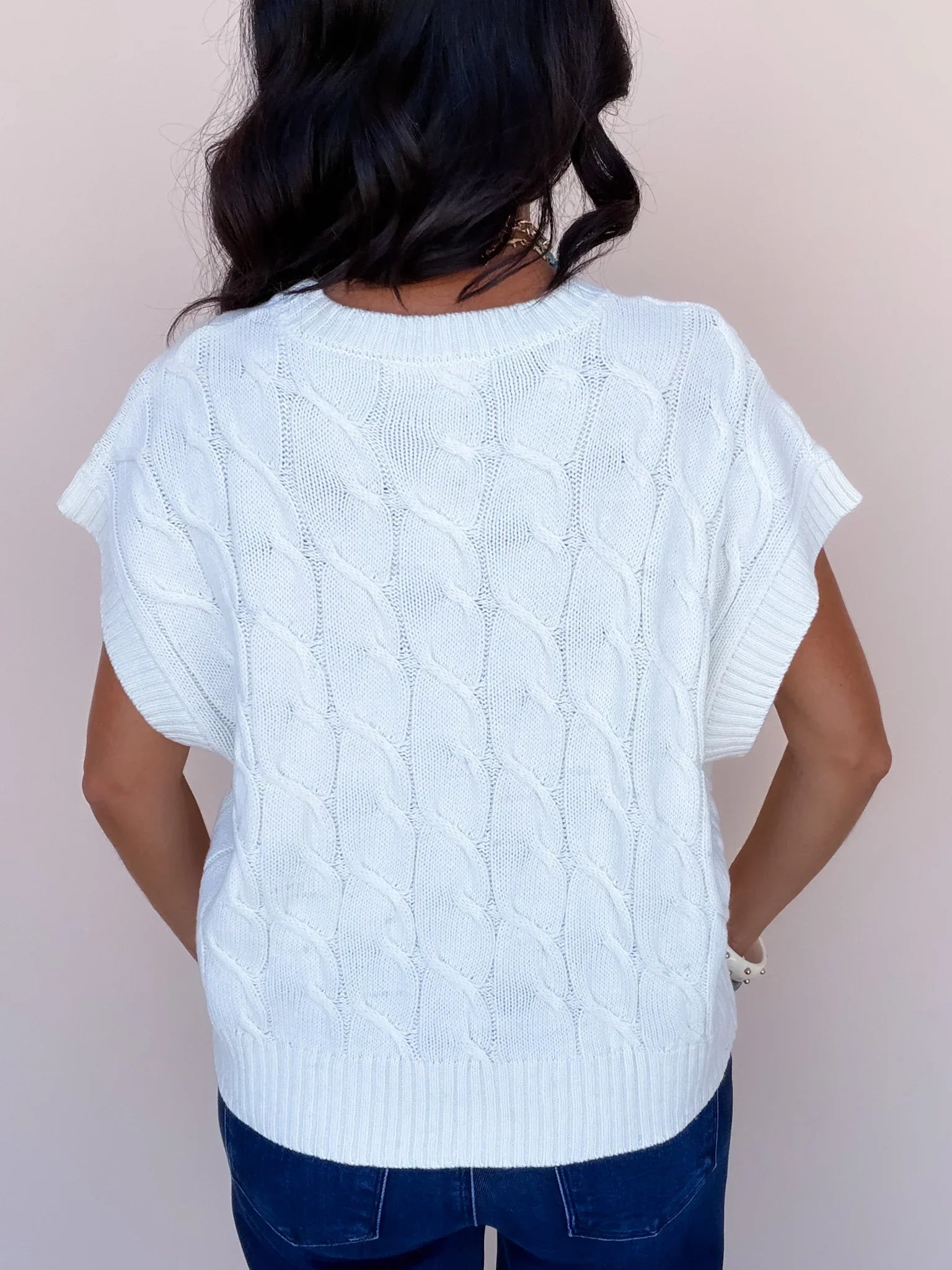 Knit Pick Top | Cream