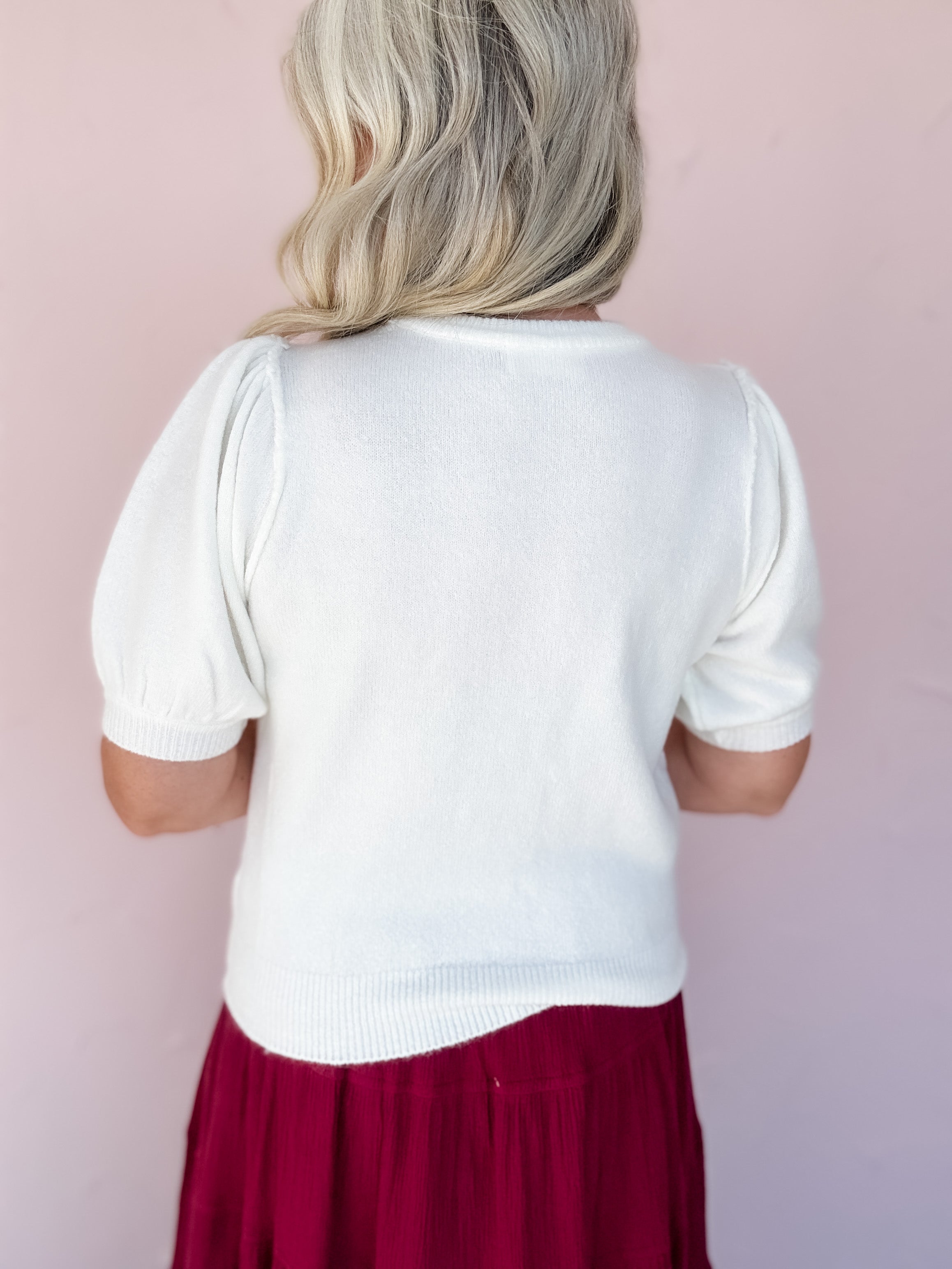 Vanilla Bloom Sweater Top