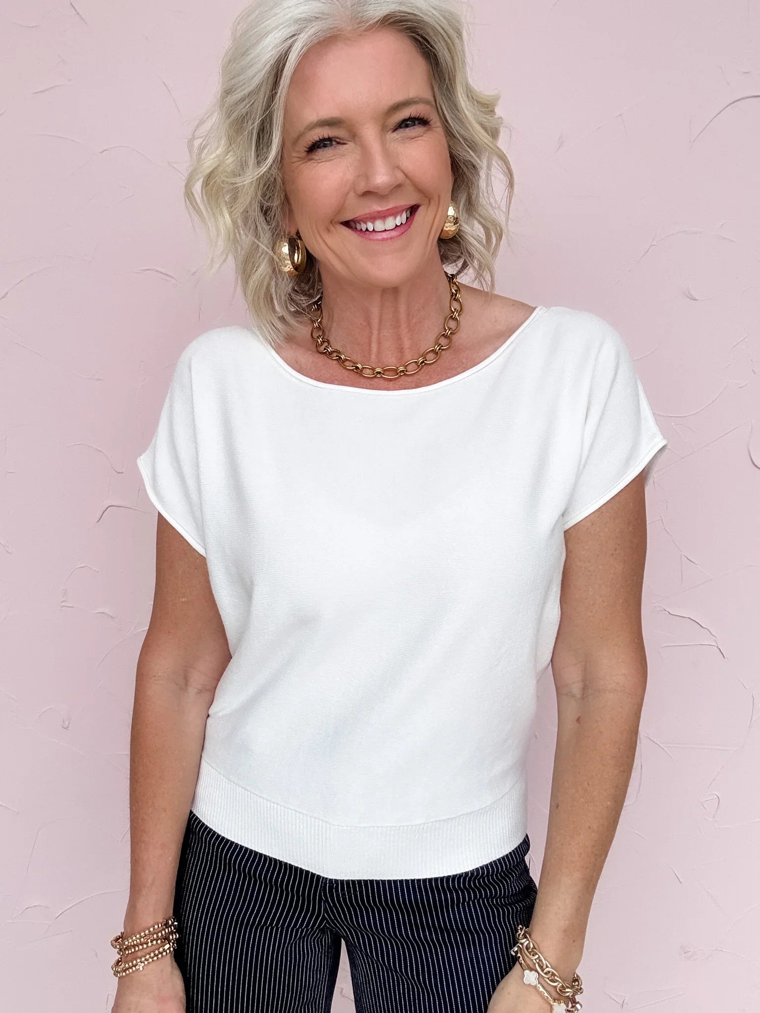 Cela Ease Knit Top - 30% Off