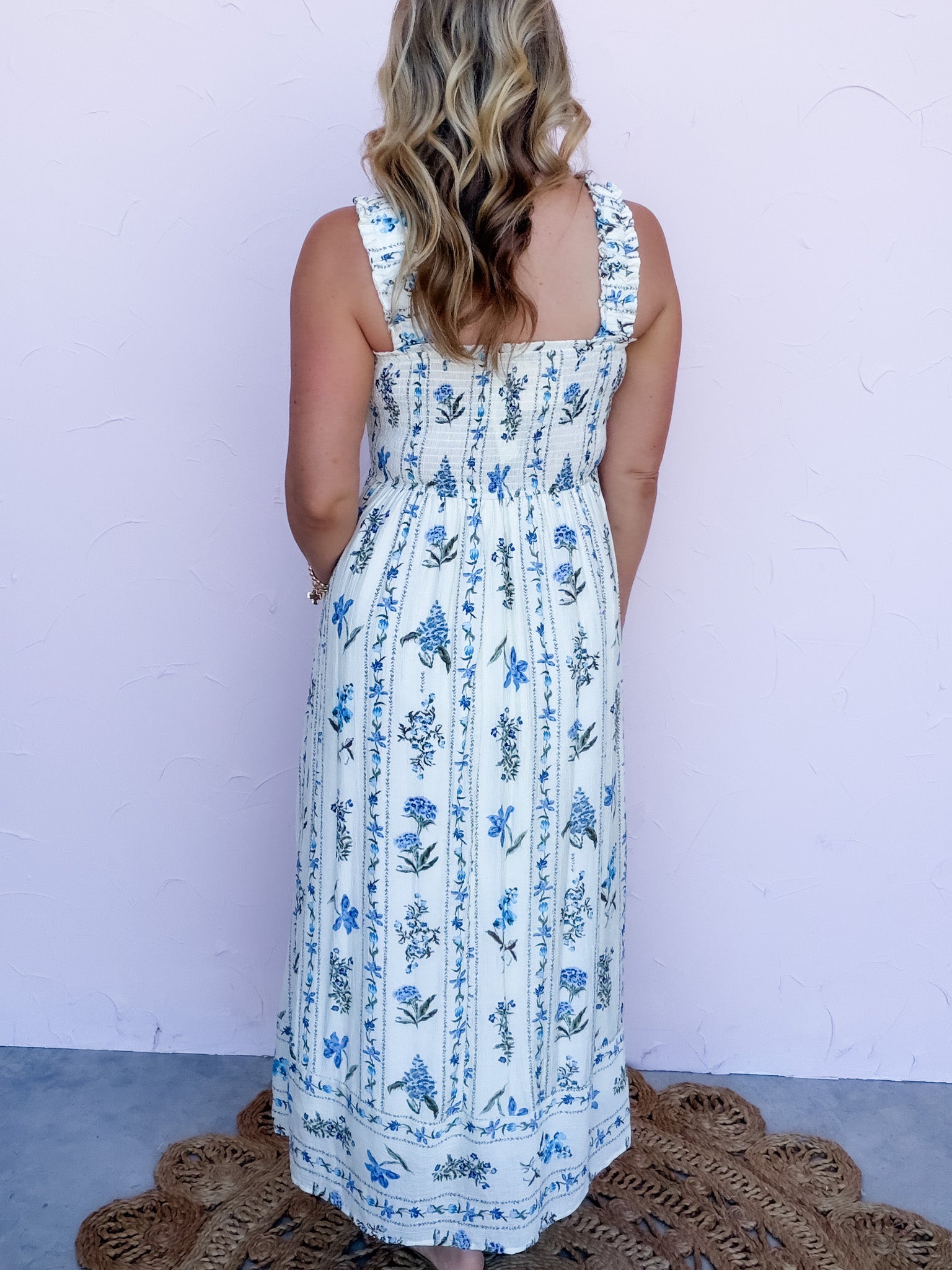 Ivey Indigo Petals Dress