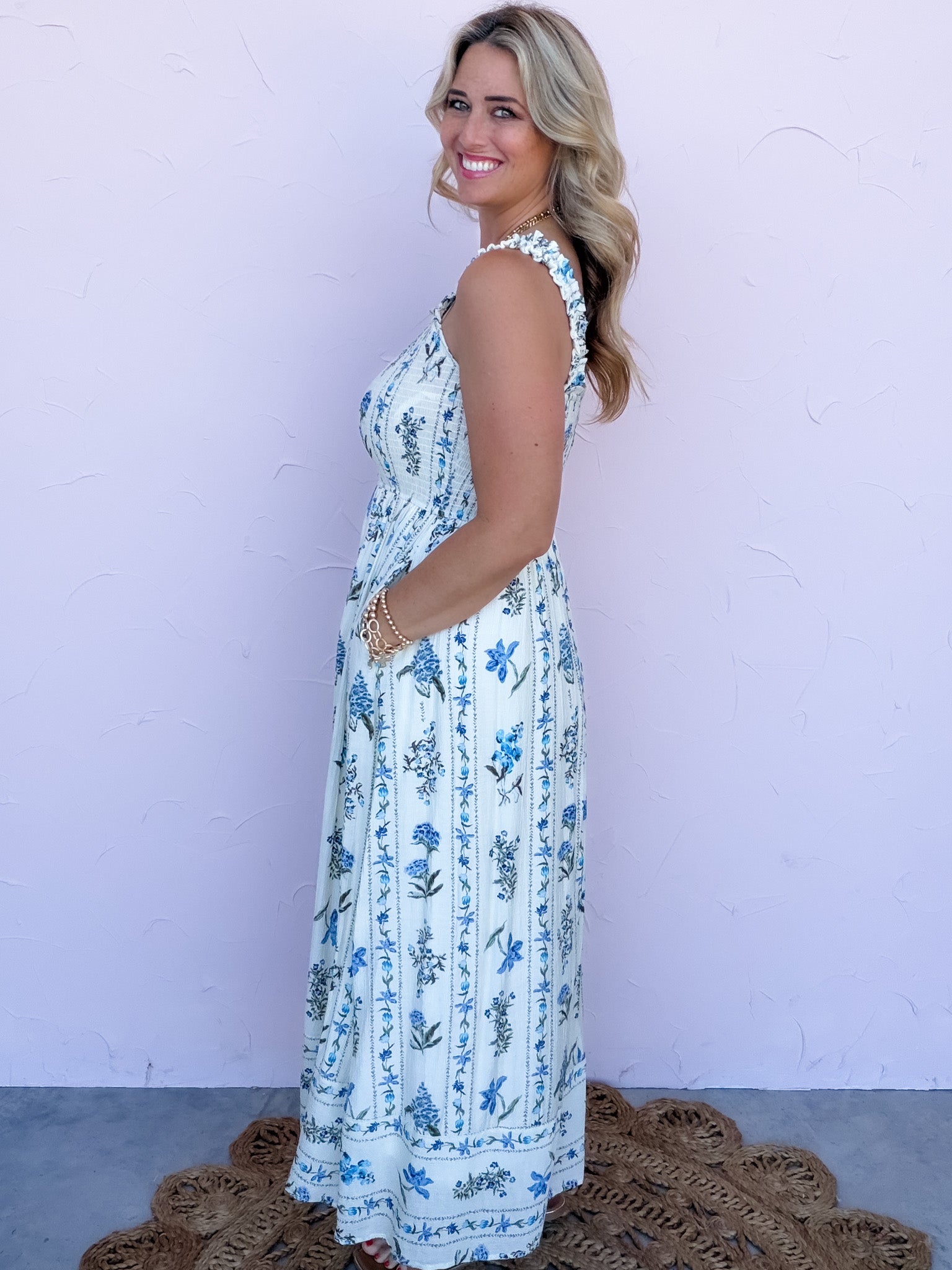 Ivey Indigo Petals Dress