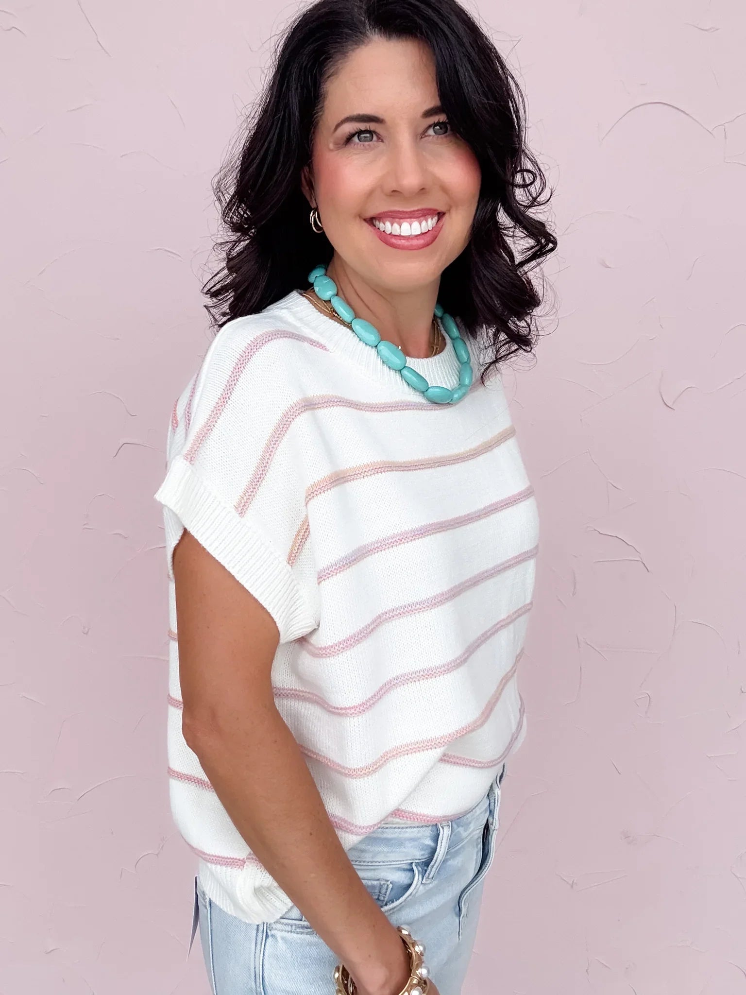 Taffy Candy Current Knit Top
