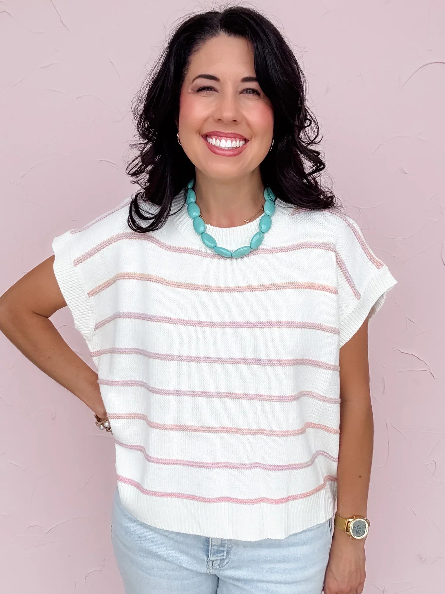 Taffy Candy Current Knit Top