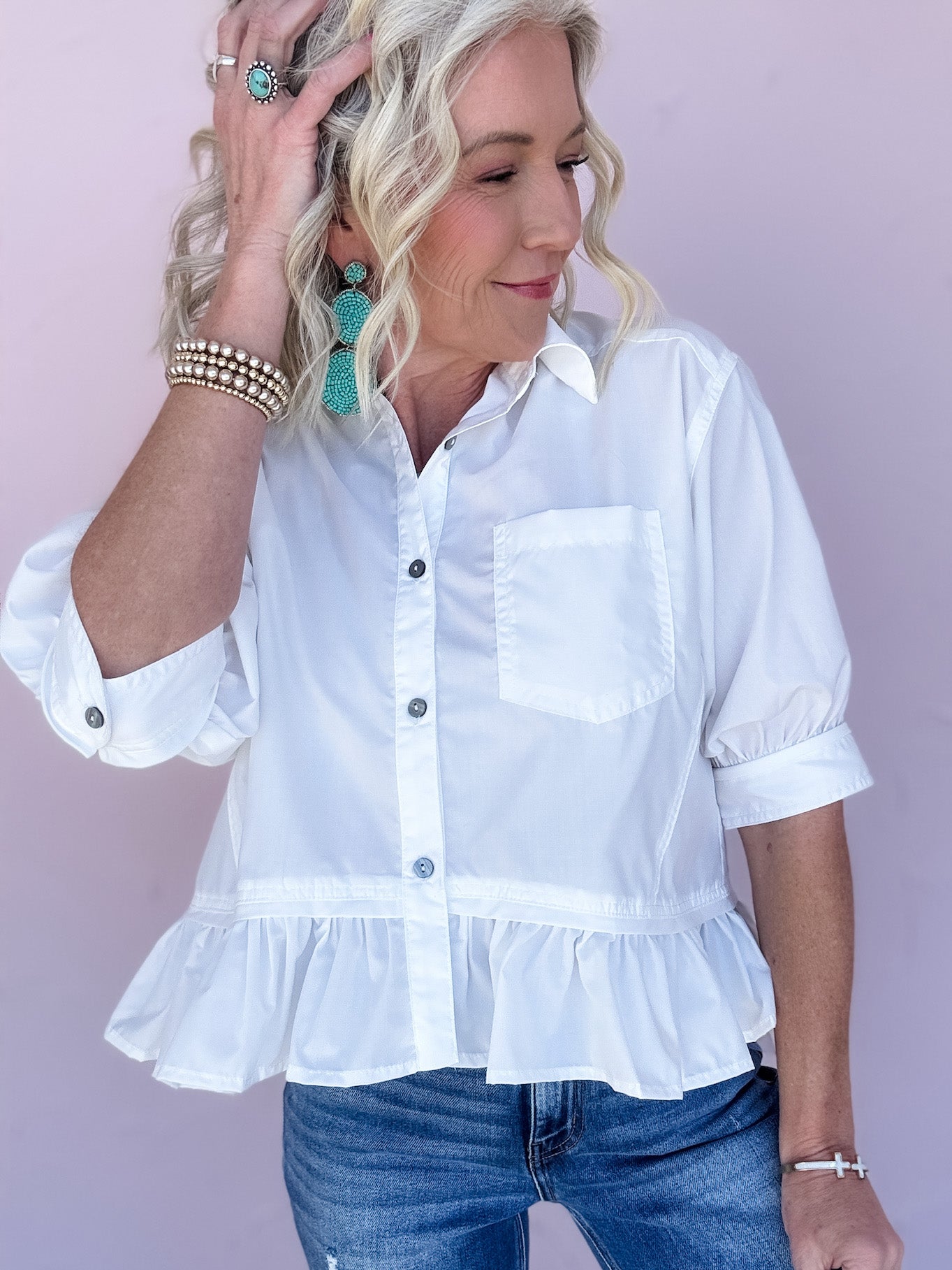 Everyday Poise Peplum Top