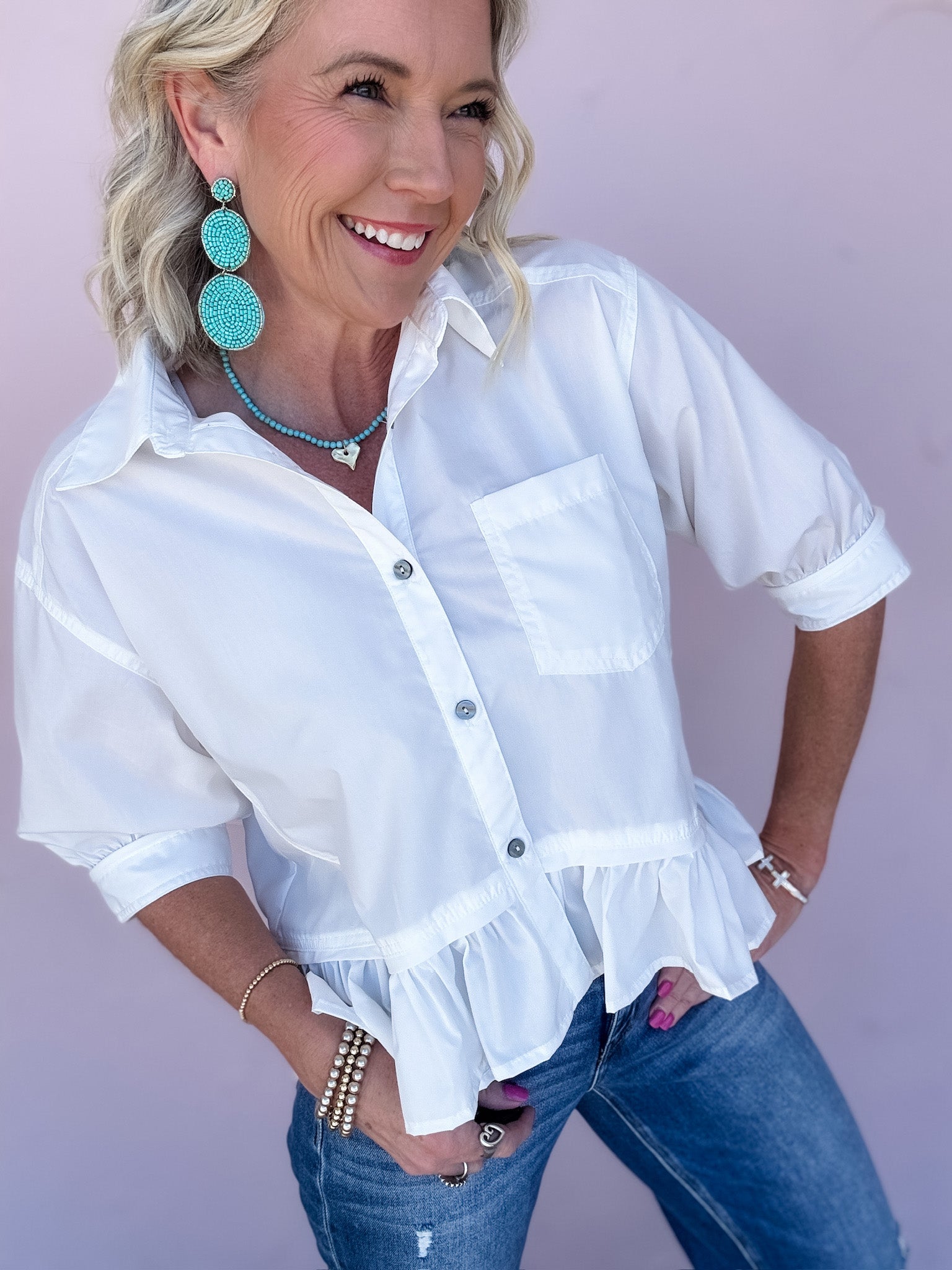 Everyday Poise Peplum Top