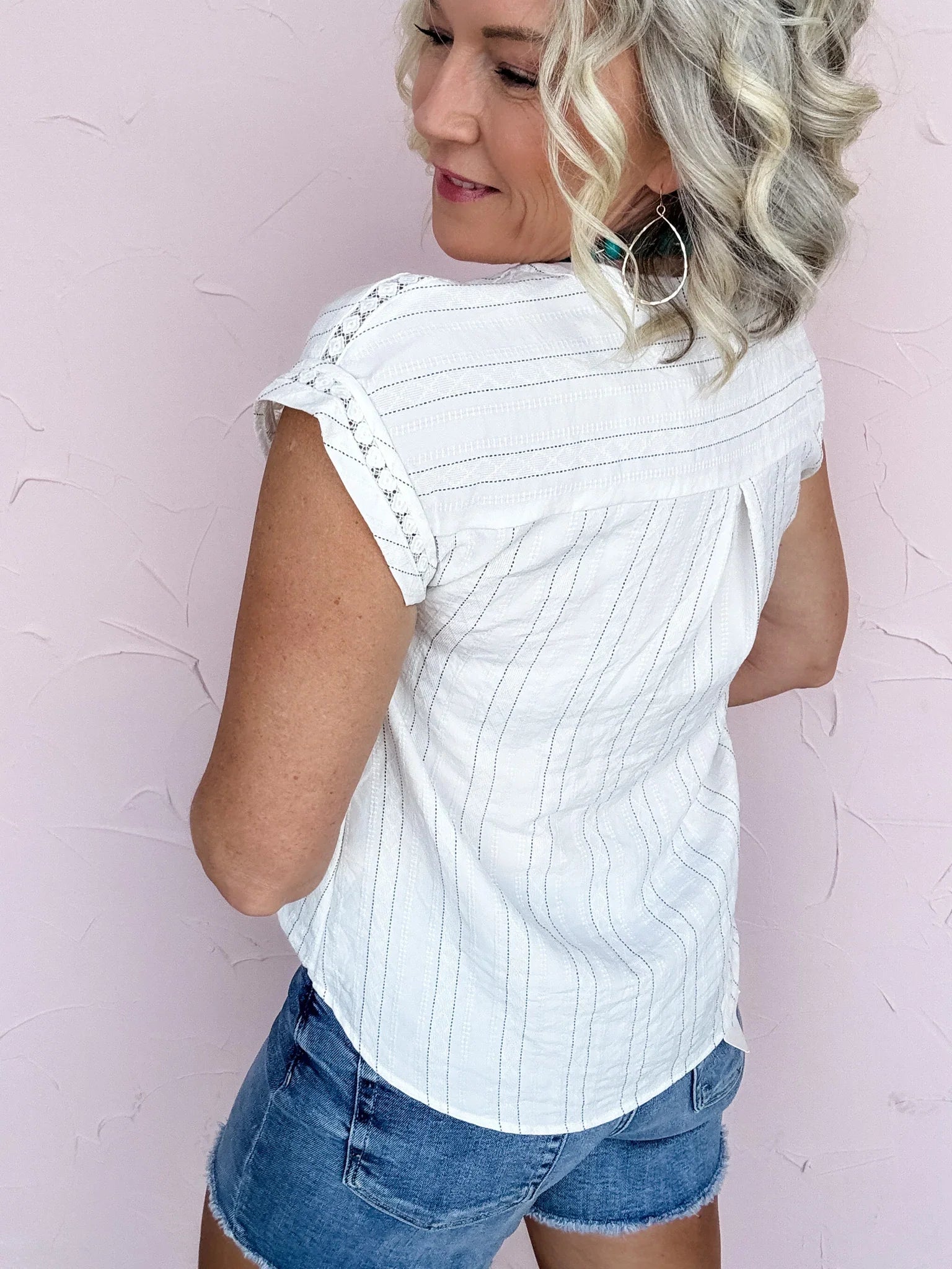 Pinstripe Perfection Top