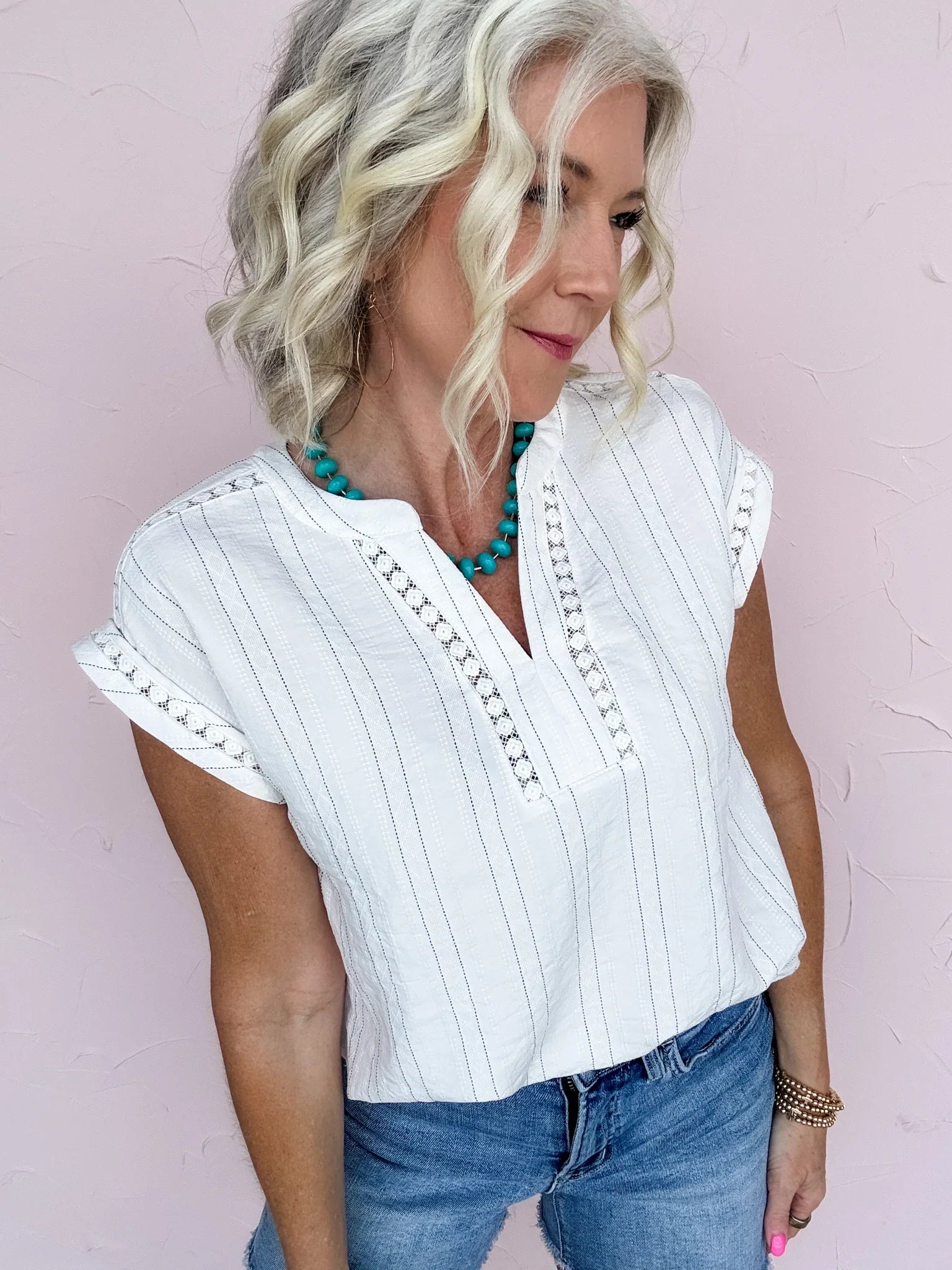 Pinstripe Perfection Top
