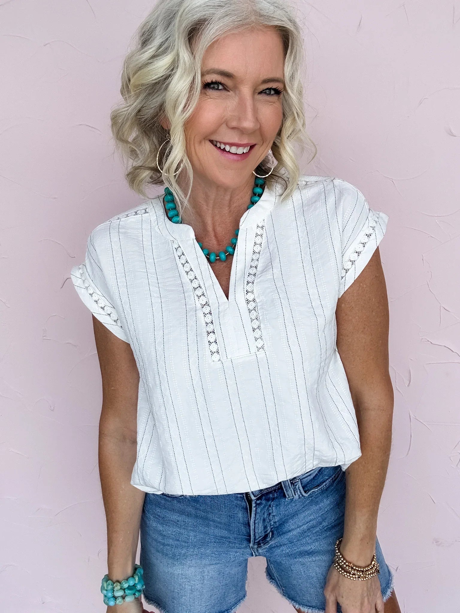 Pinstripe Perfection Top