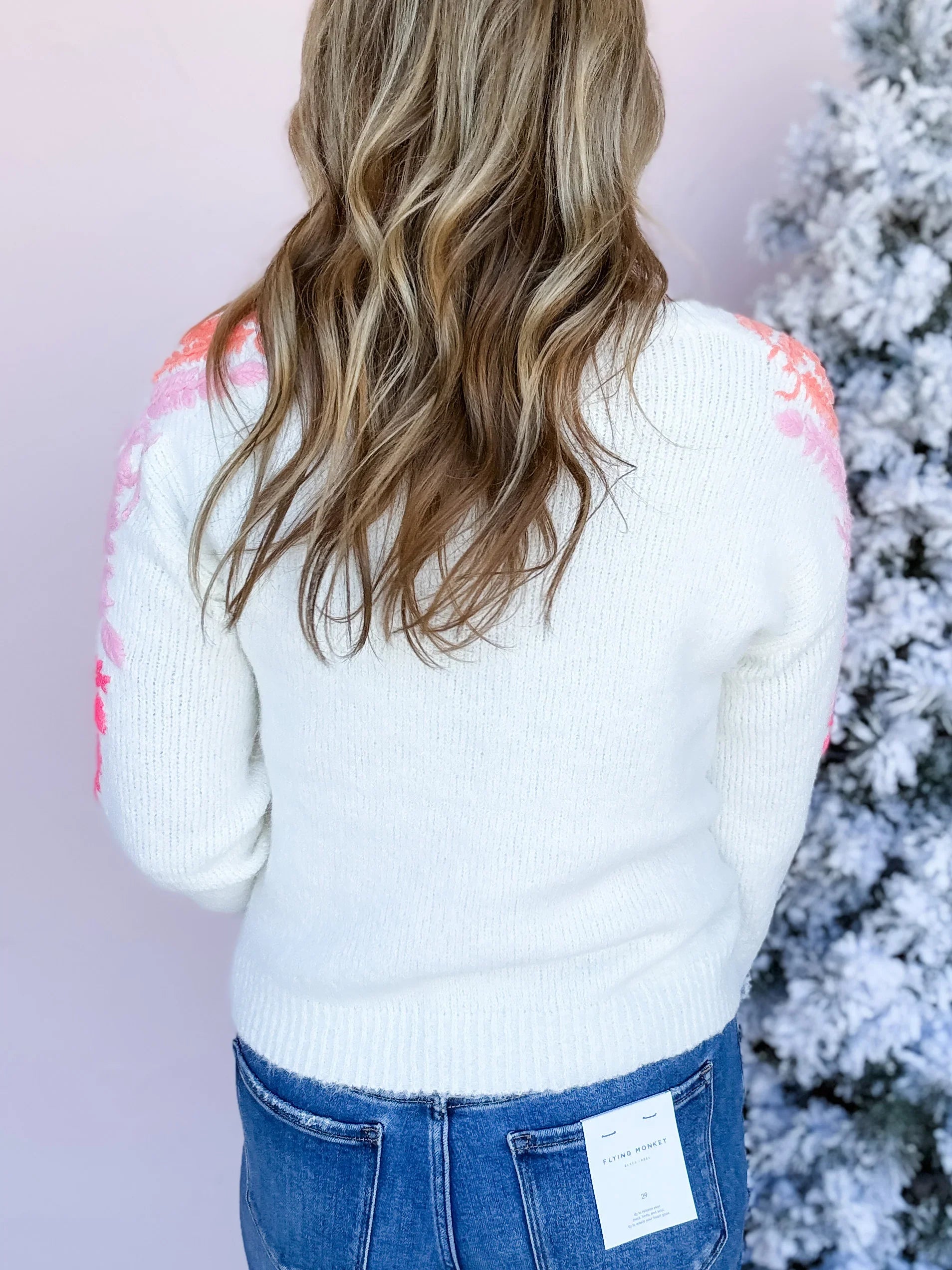 Snowcap Embroidered Sweater
