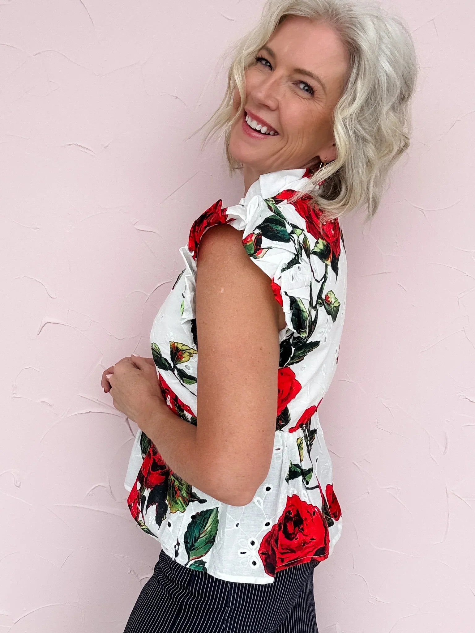 Painted Rose Garden Top