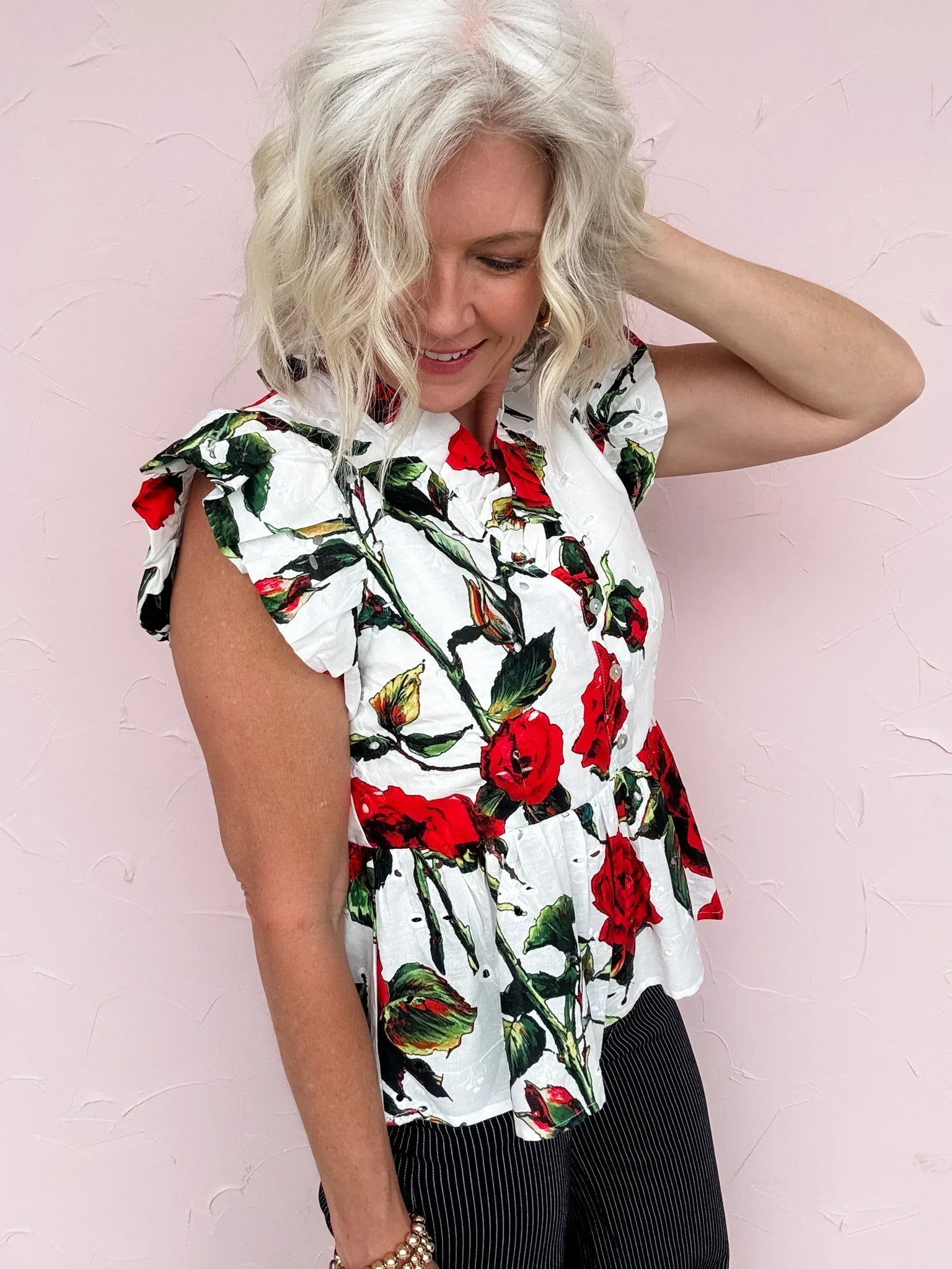 Painted Rose Garden Top