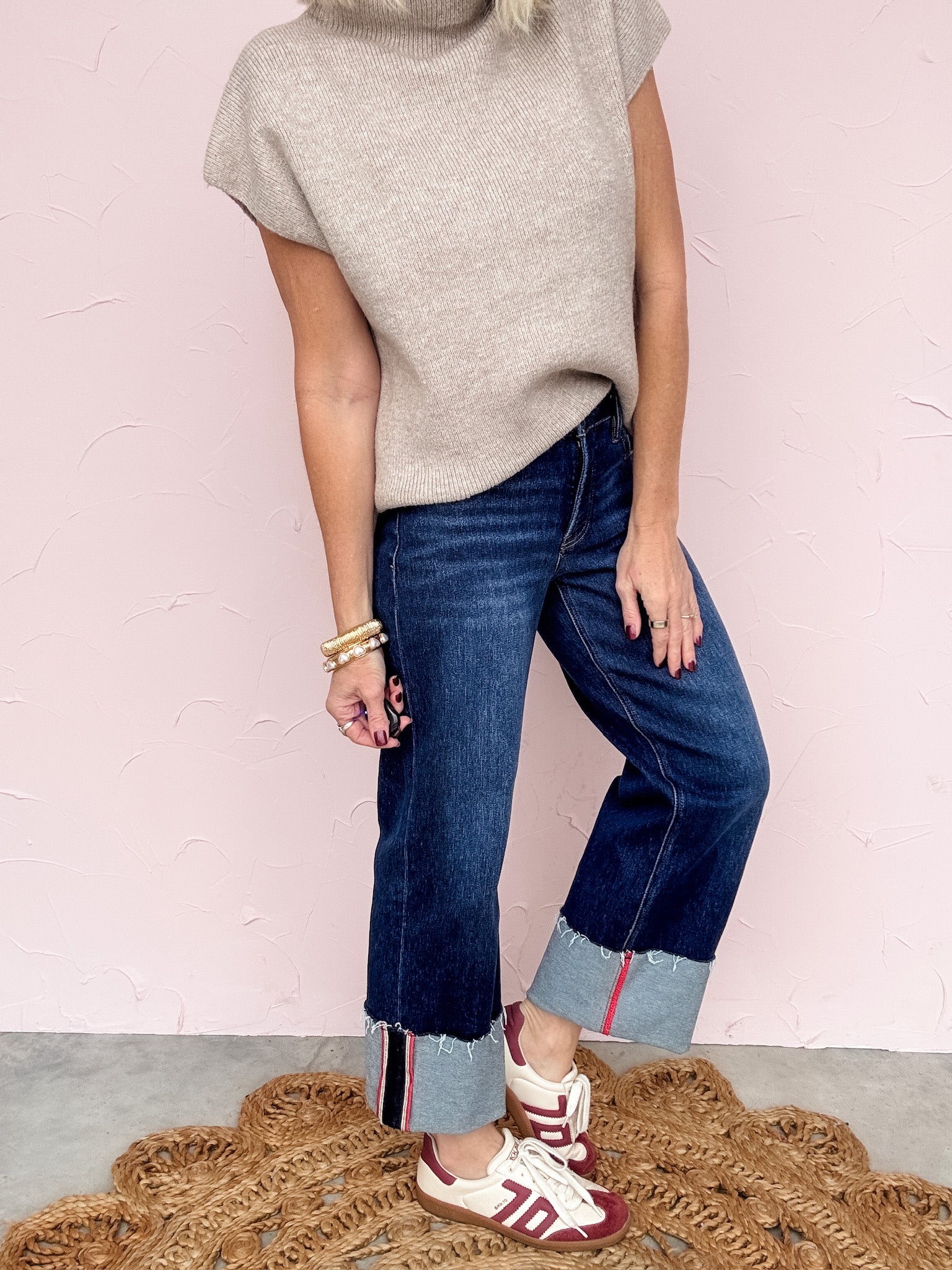 Main Street Cuffed Denim