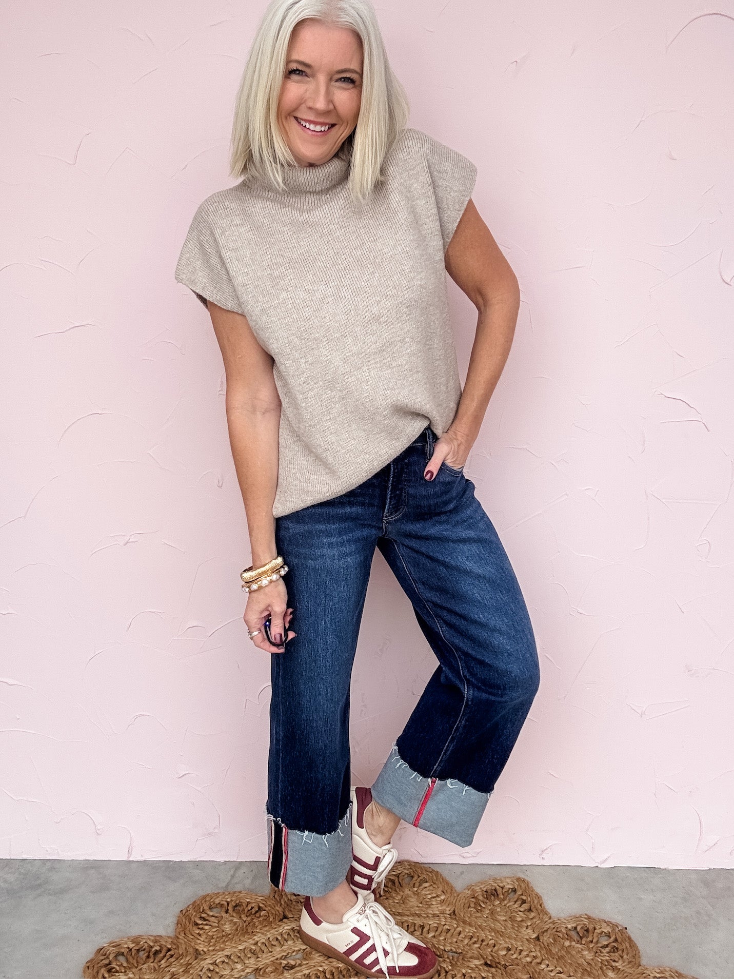 Main Street Cuffed Denim